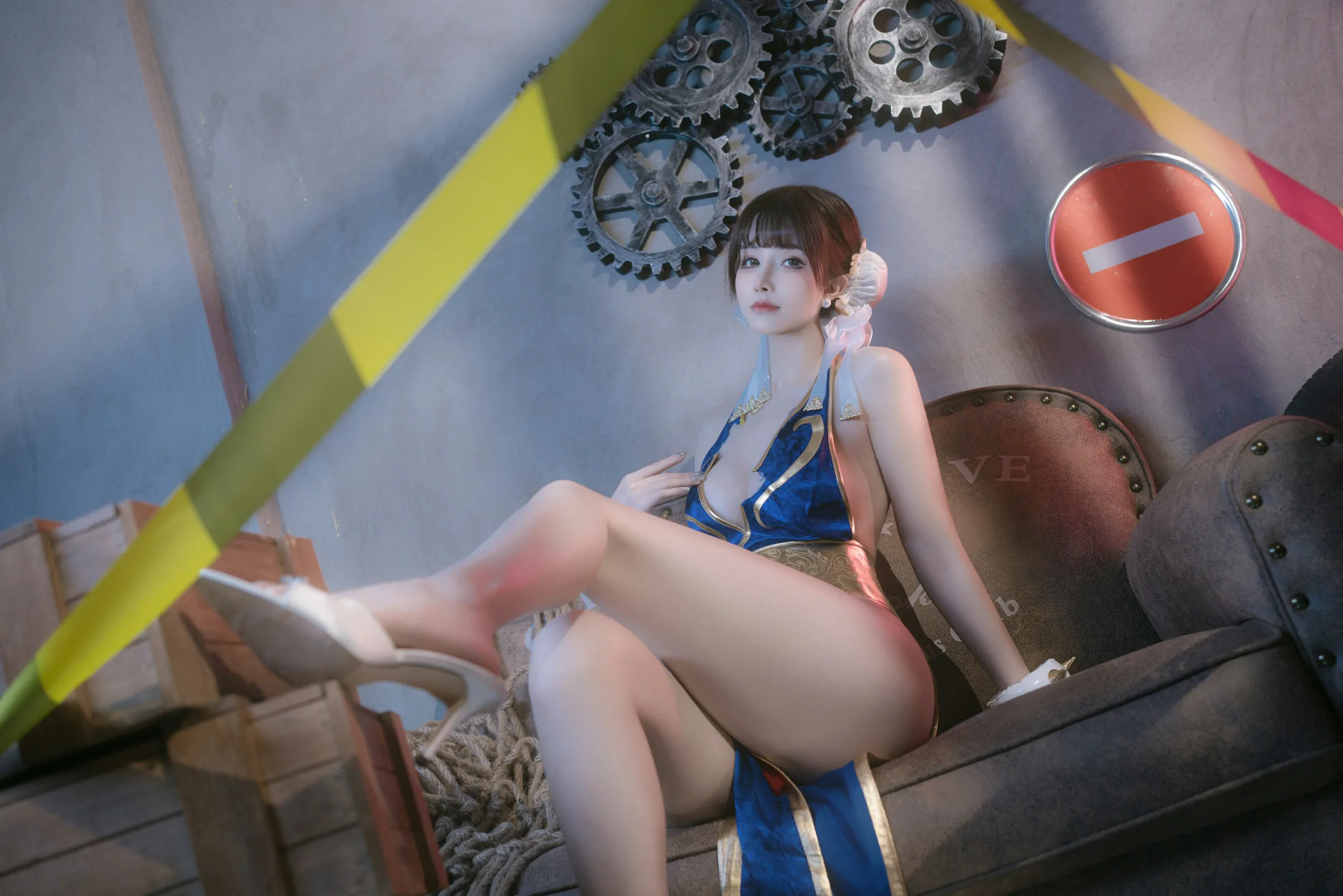 鹿八岁baby  春丽的格斗辅导 Cosplay-第23张