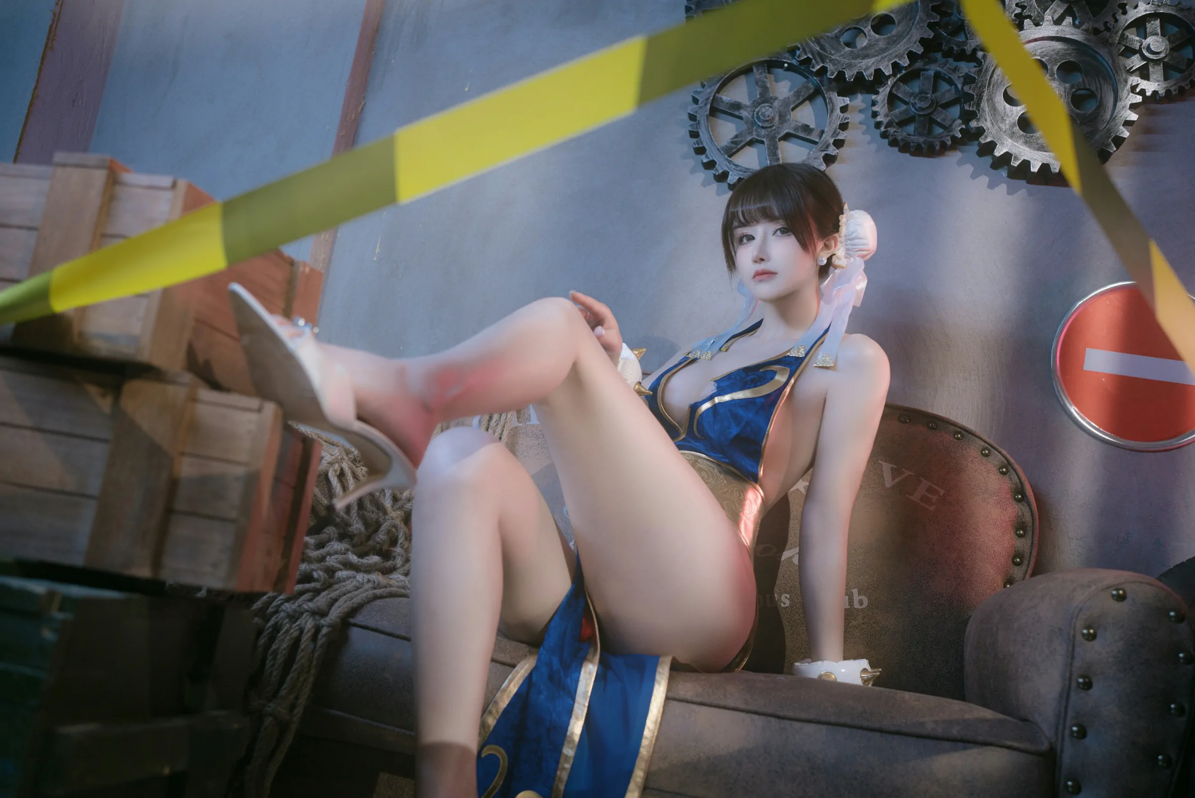 鹿八岁baby  春丽的格斗辅导 Cosplay-第22张