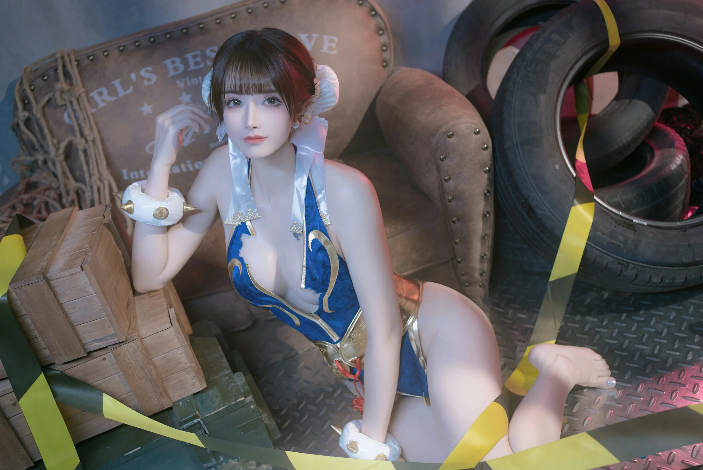 鹿八岁baby  春丽的格斗辅导 Cosplay-第33张