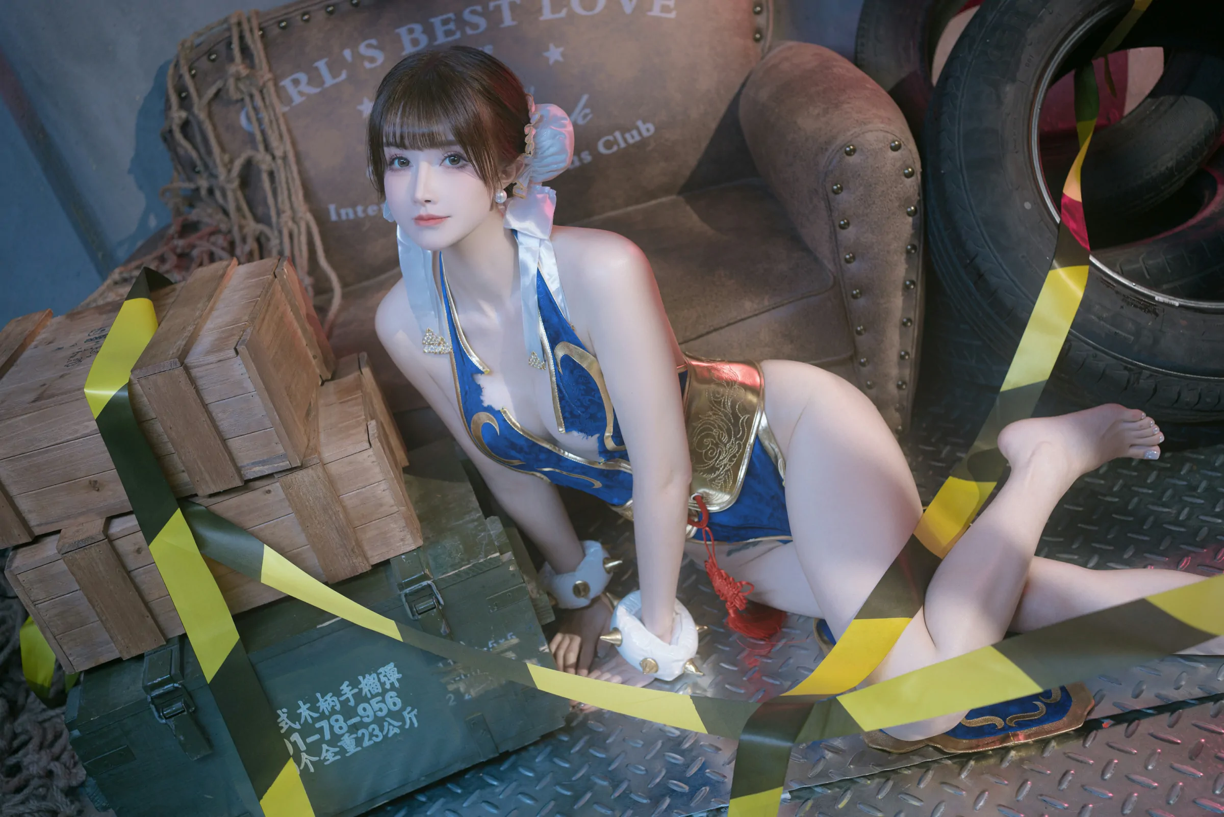 鹿八岁baby  春丽的格斗辅导 Cosplay-第35张