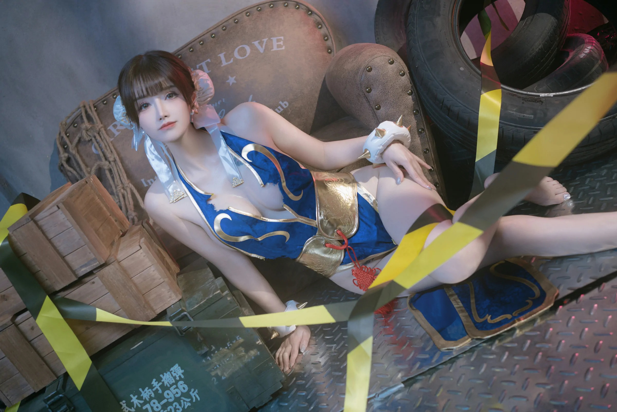 鹿八岁baby  春丽的格斗辅导 Cosplay-第39张