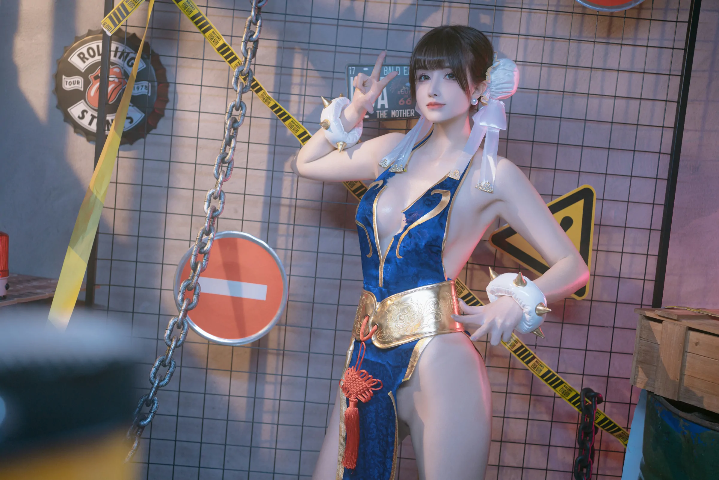 鹿八岁baby  春丽的格斗辅导 Cosplay-第44张