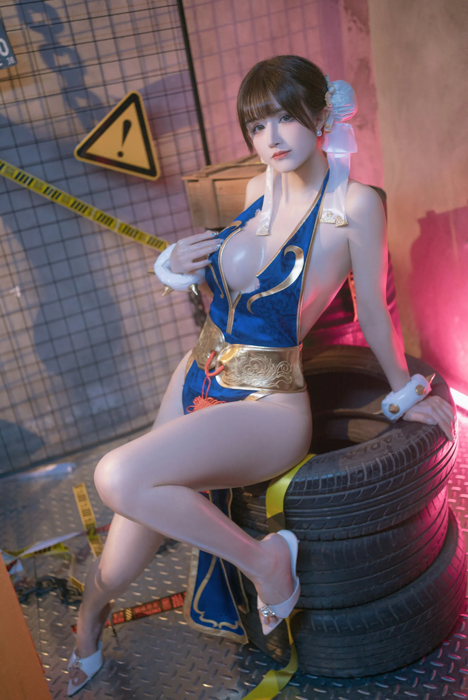 鹿八岁baby  春丽的格斗辅导 Cosplay-第47张