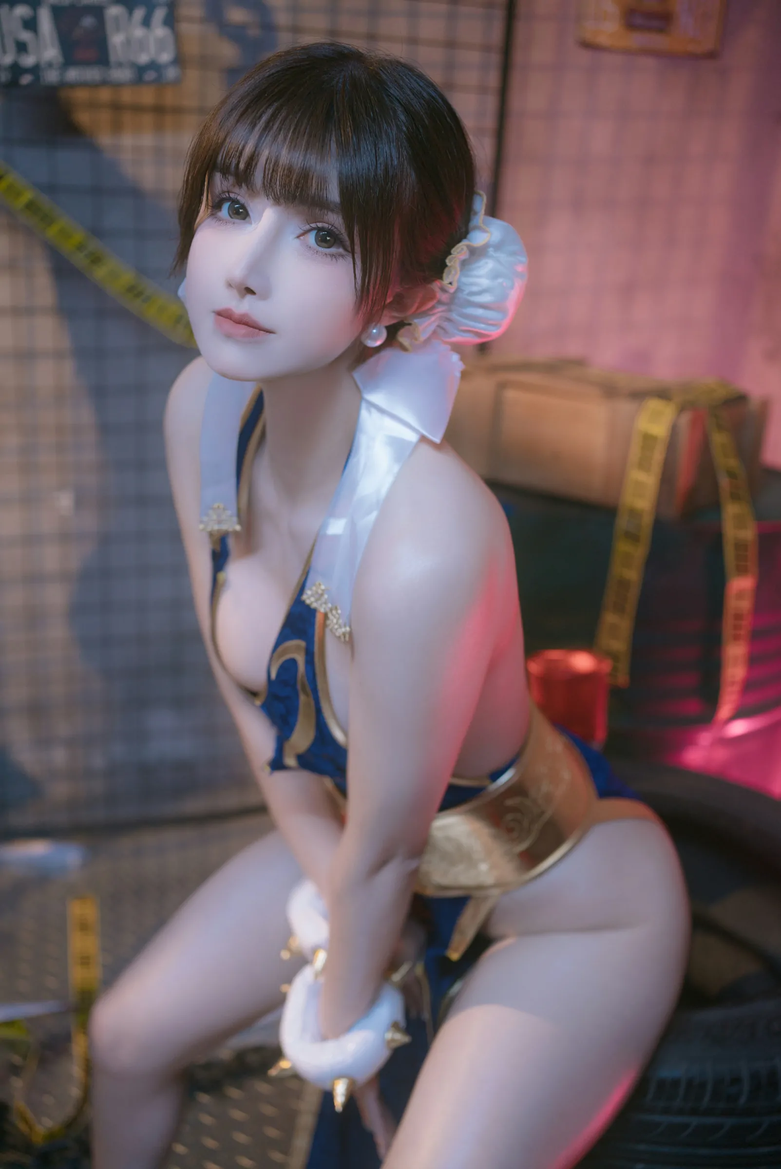 鹿八岁baby  春丽的格斗辅导 Cosplay-第48张