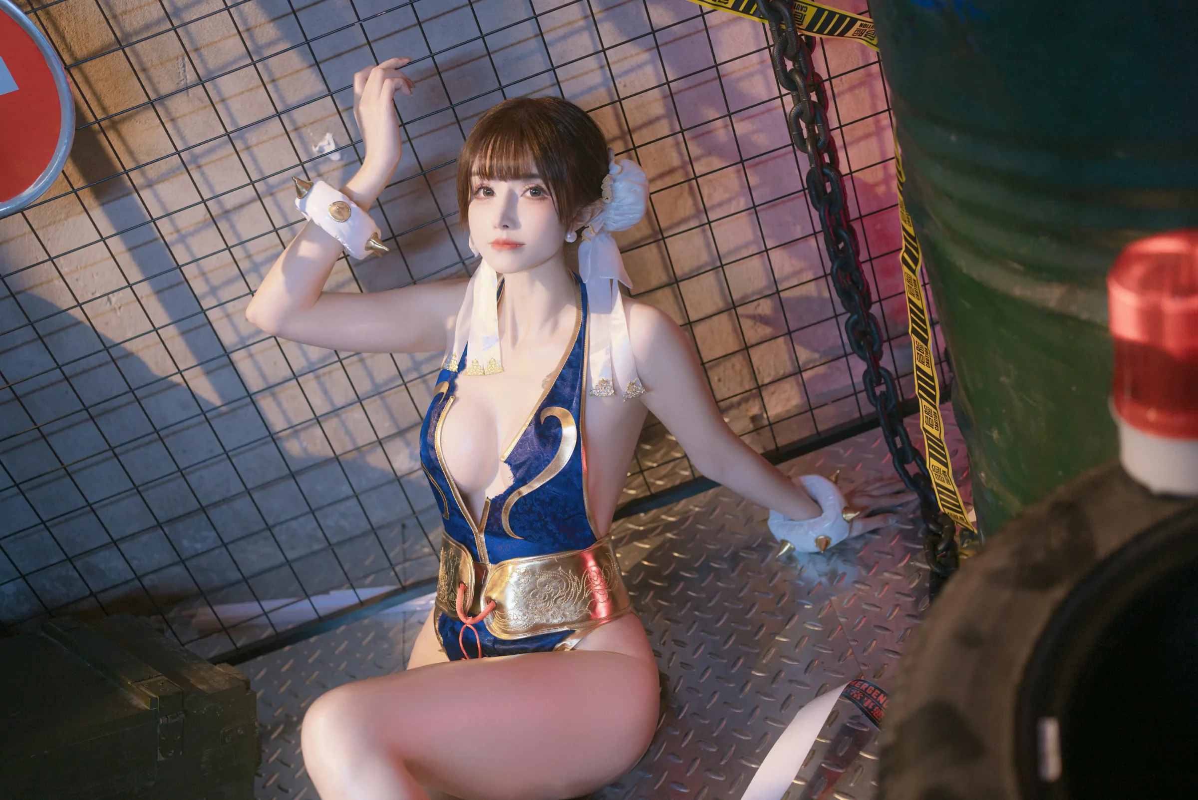 鹿八岁baby  春丽的格斗辅导 Cosplay-第49张