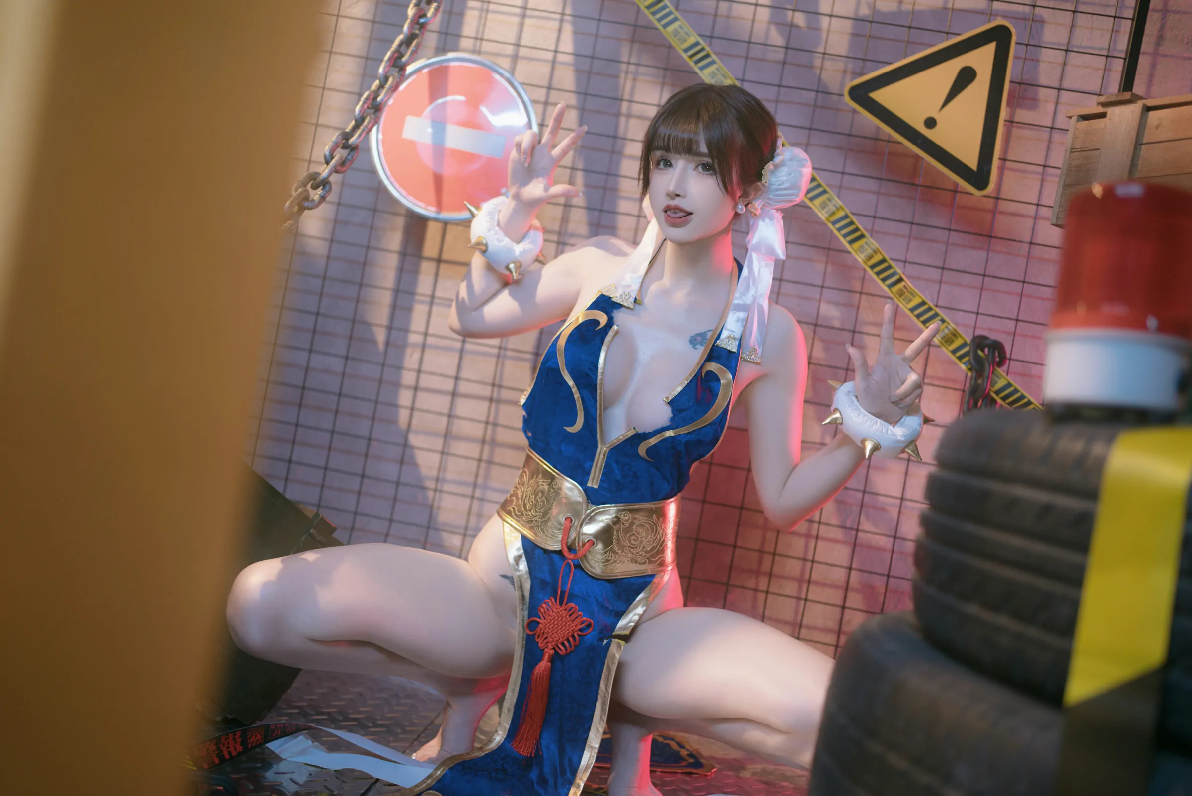 鹿八岁baby  春丽的格斗辅导 Cosplay-第57张