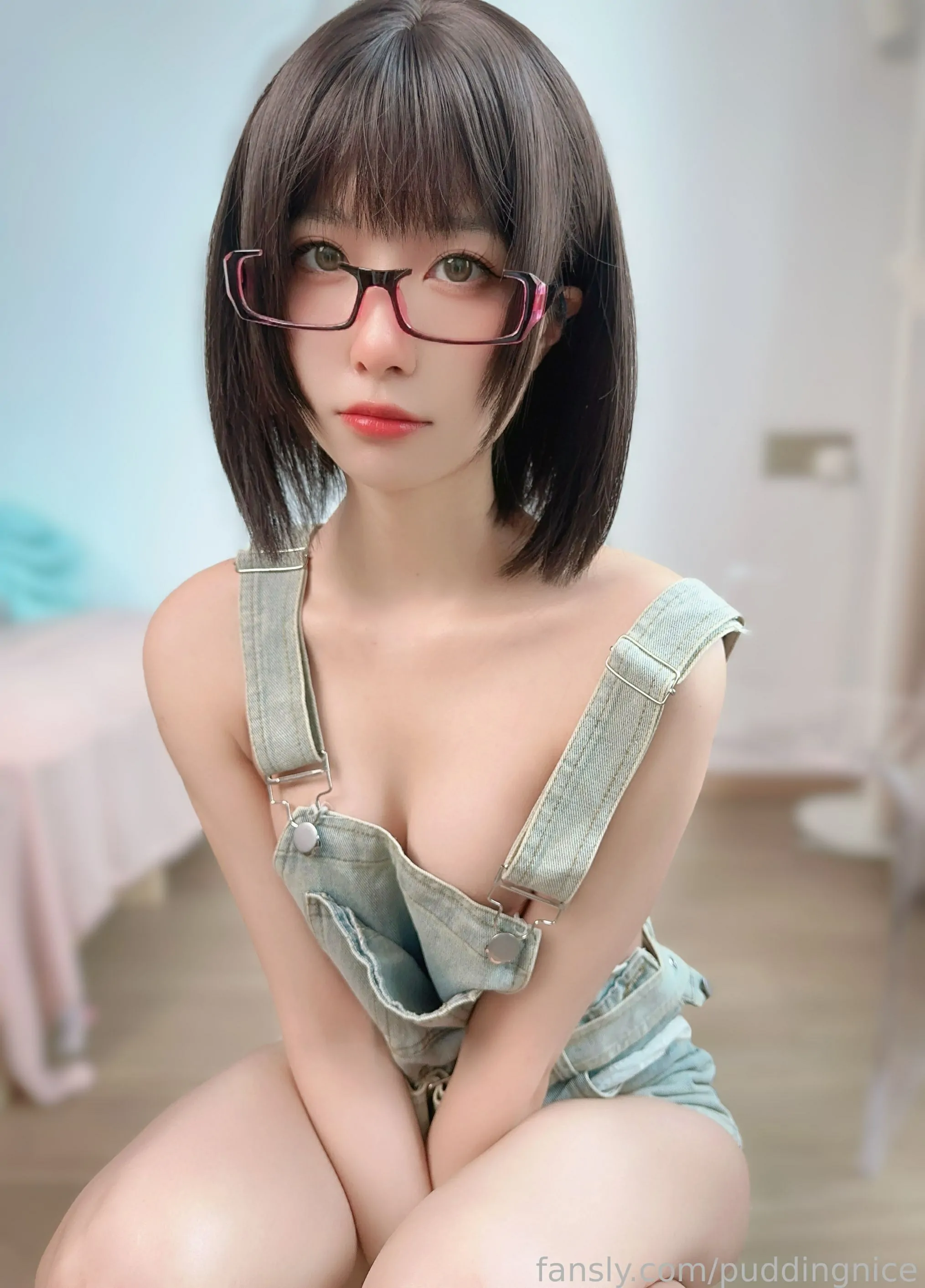 布丁大法 – 色氣背帶褲 Cosplay-第23张
