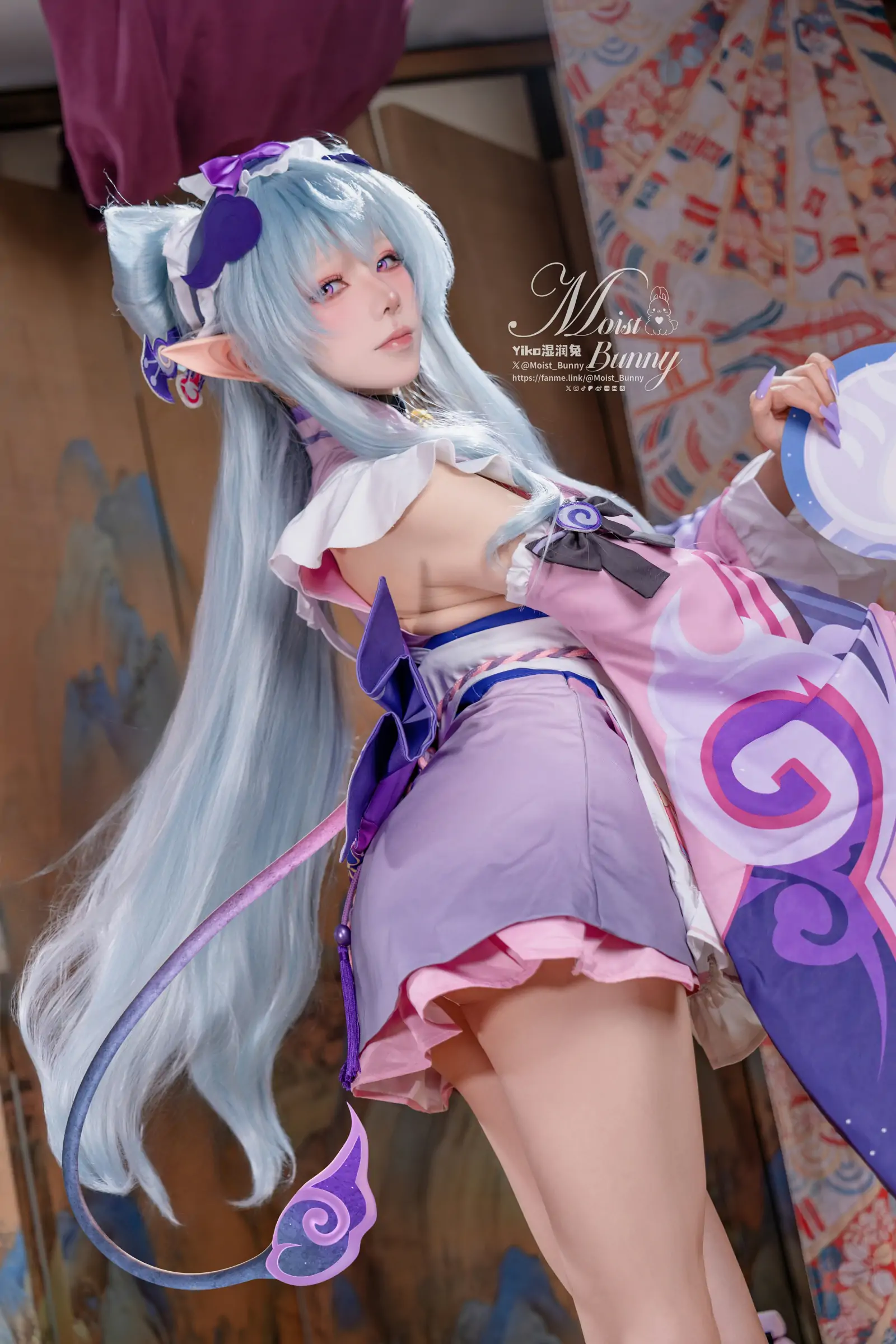 Yiko湿润兔 -『浮枕朝颜-梦见月瑞希』红昭愿 Cosplay-第14张
