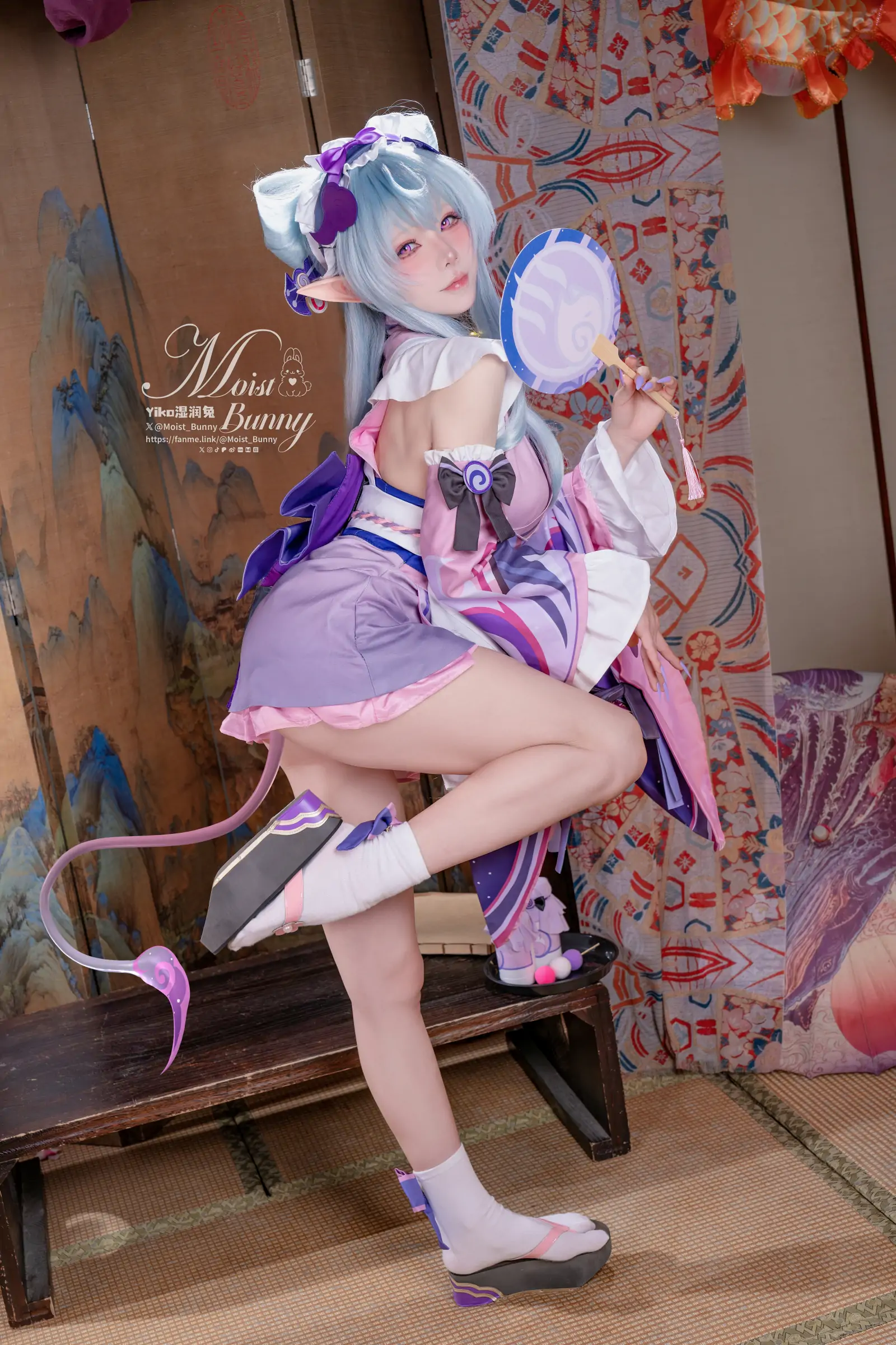 Yiko湿润兔 -『浮枕朝颜-梦见月瑞希』红昭愿 Cosplay-第13张