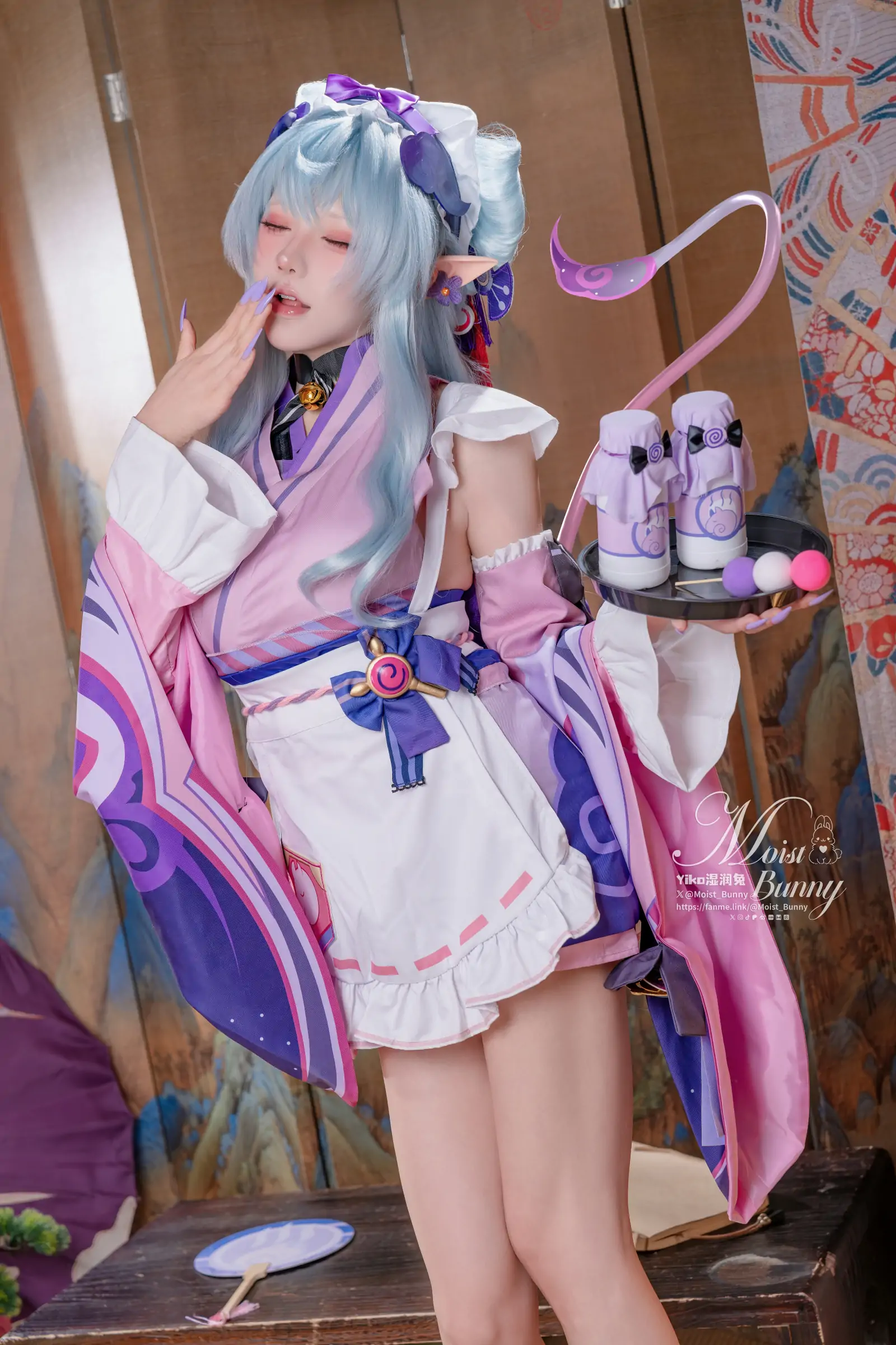 Yiko湿润兔 -『浮枕朝颜-梦见月瑞希』红昭愿 Cosplay-第17张