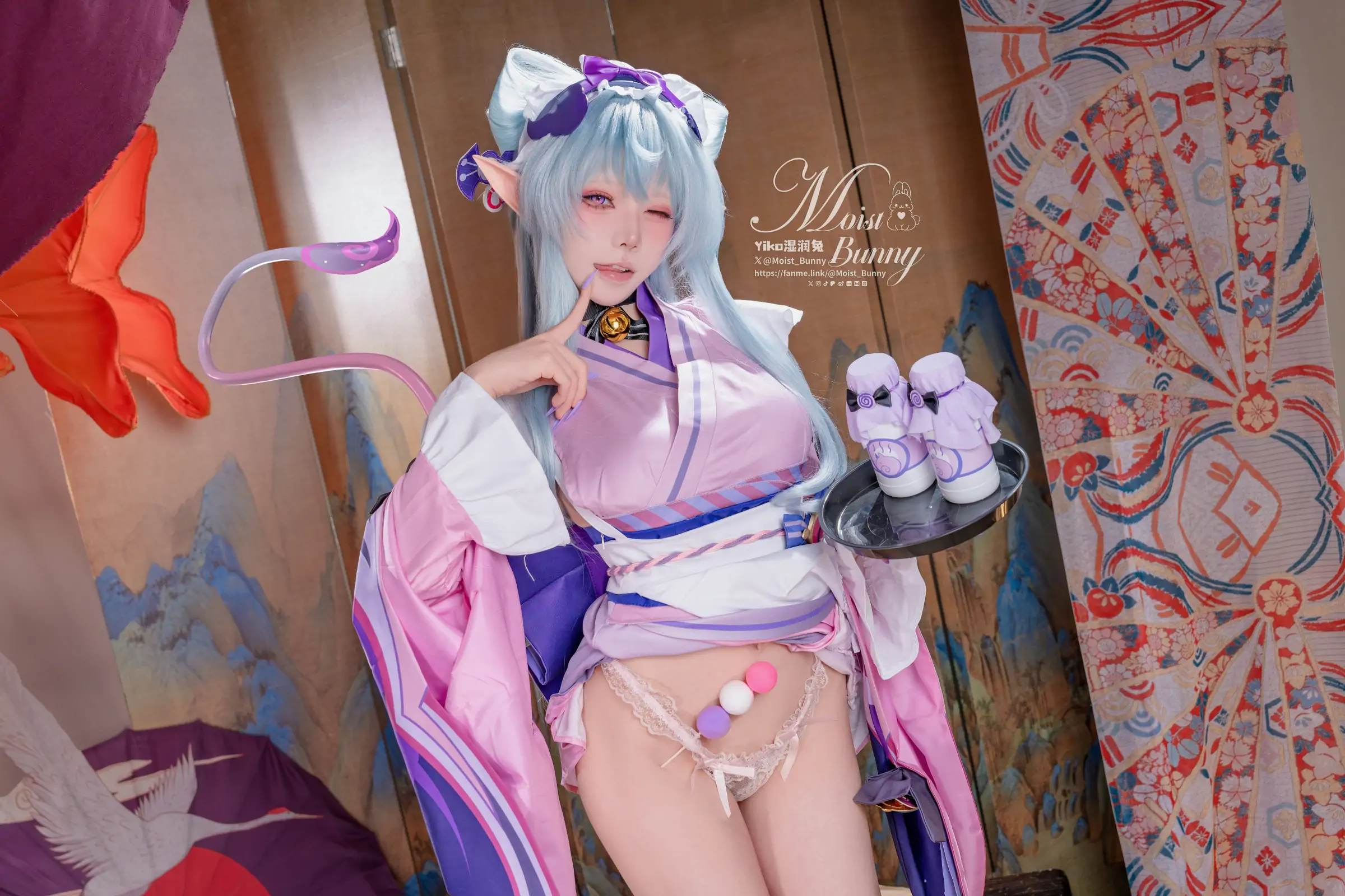 Yiko湿润兔 -『浮枕朝颜-梦见月瑞希』红昭愿 Cosplay-第21张