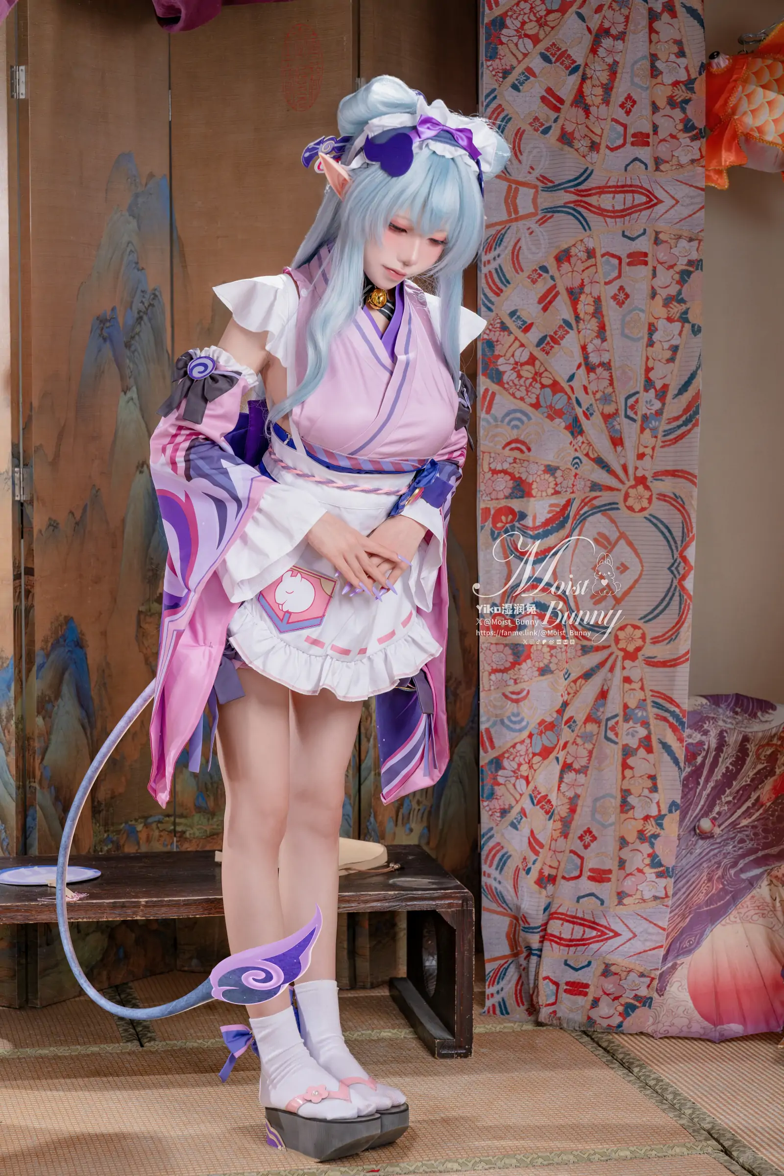 Yiko湿润兔 -『浮枕朝颜-梦见月瑞希』红昭愿 Cosplay-第19张