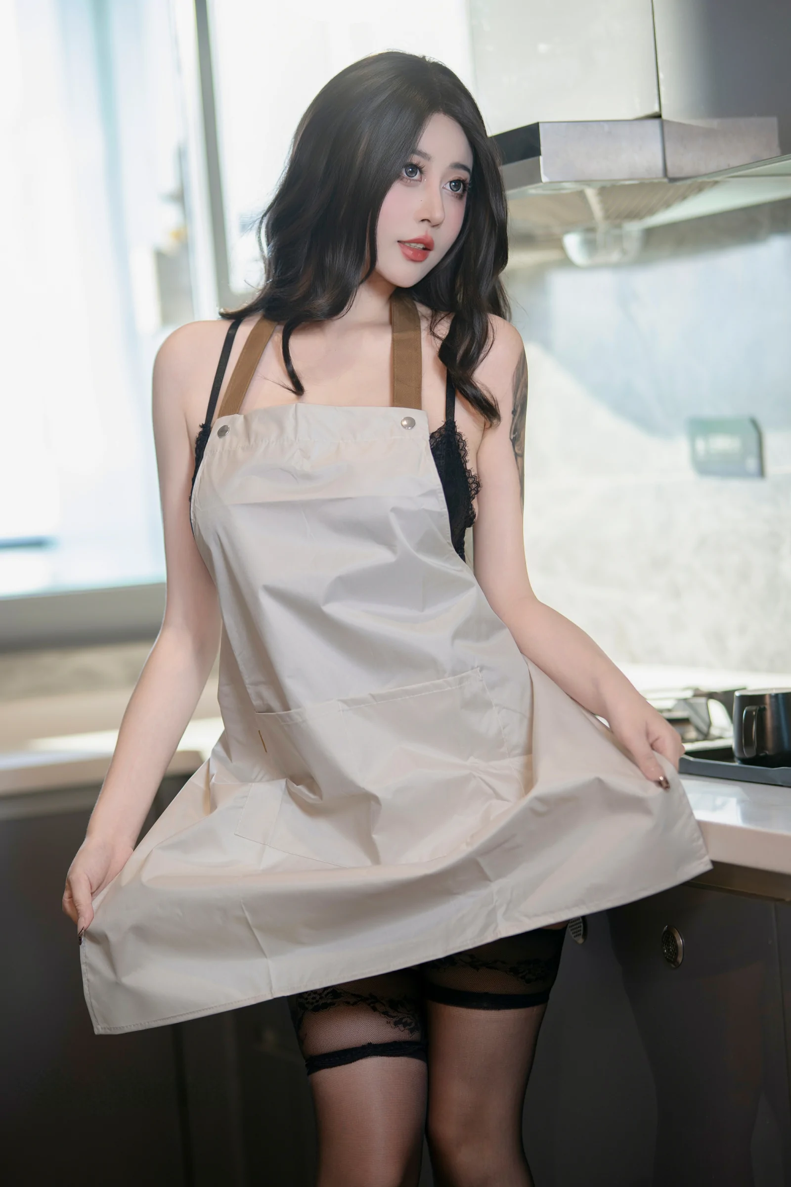 奈汐酱nice 6月最新  超美主妇 Cosplay-第4张