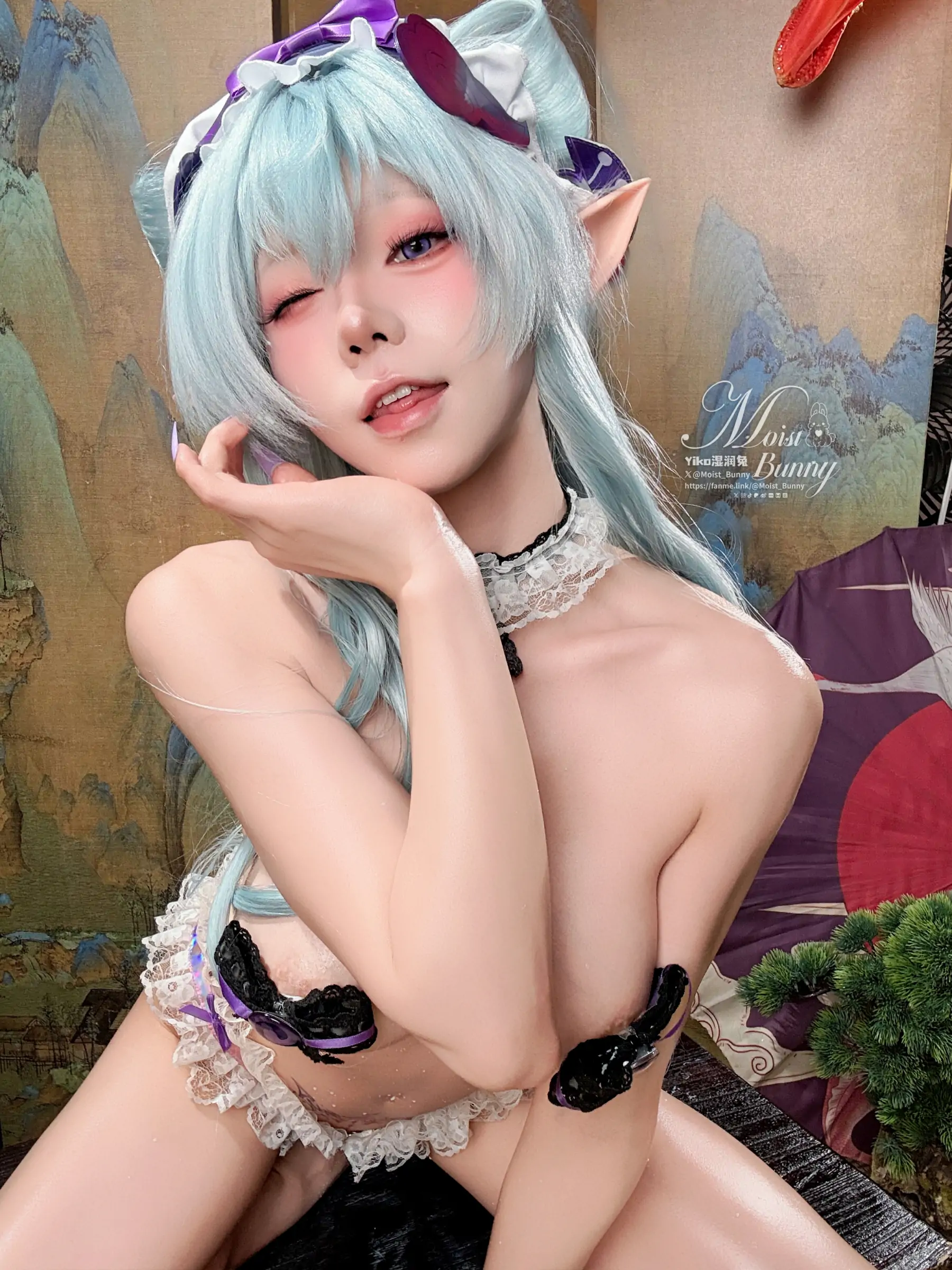 Yiko湿润兔 -『浮枕朝颜-梦见月瑞希』红昭愿 Cosplay-第112张