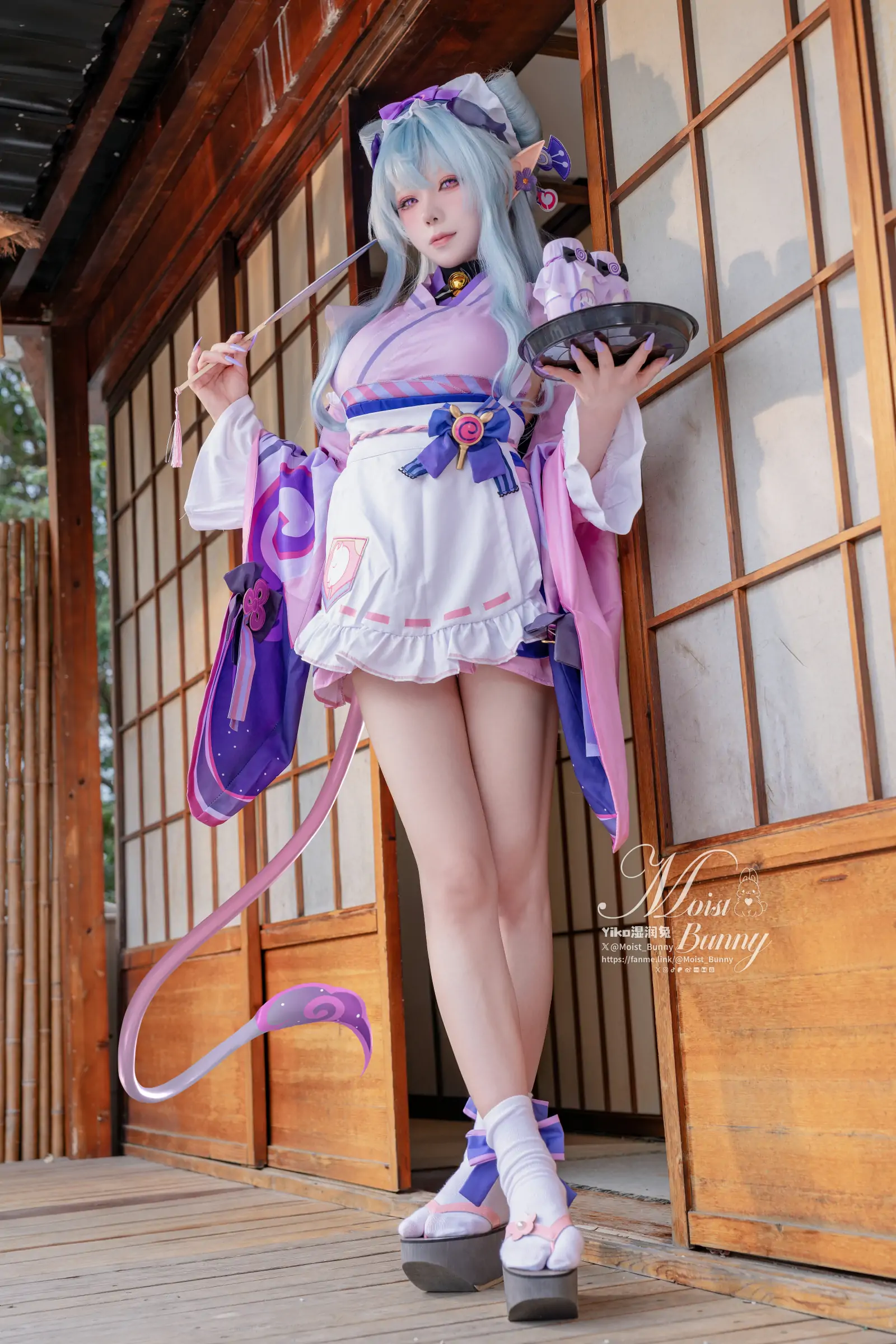 Yiko湿润兔 -『浮枕朝颜-梦见月瑞希』红昭愿 Cosplay-第129张