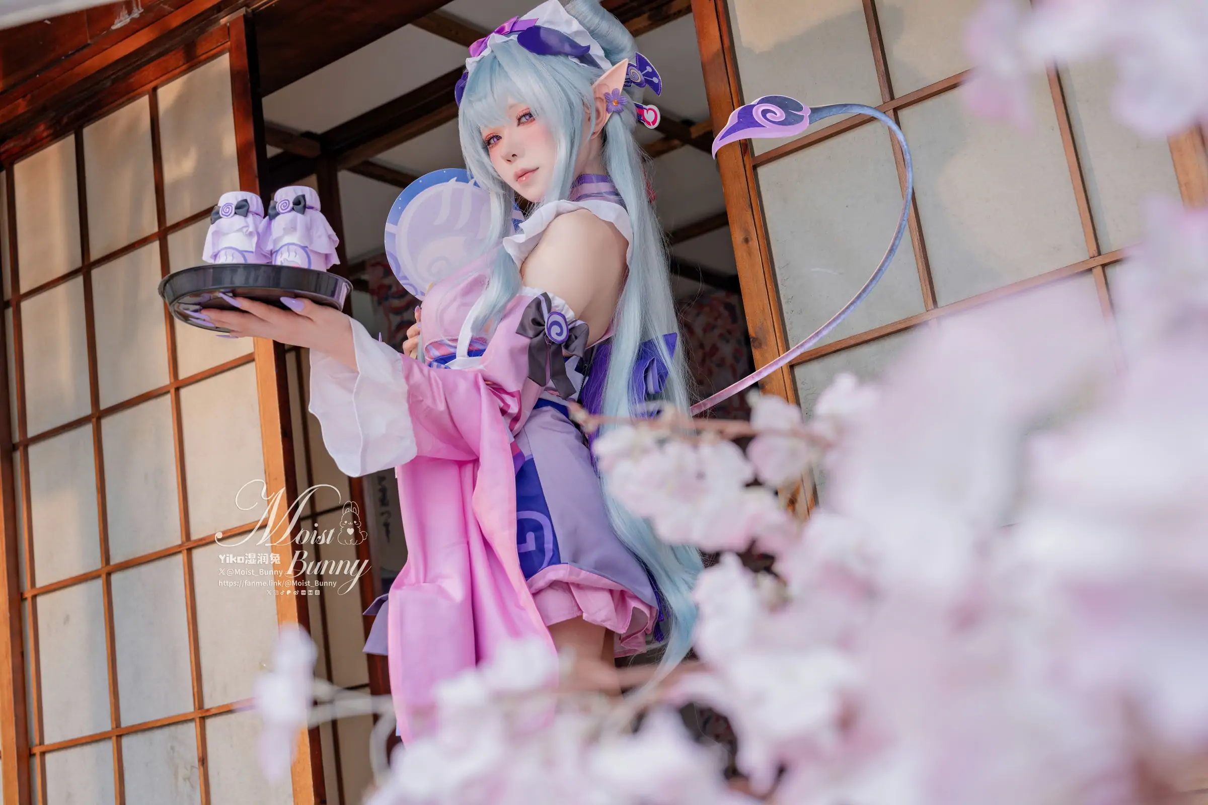Yiko湿润兔 -『浮枕朝颜-梦见月瑞希』红昭愿 Cosplay-第130张