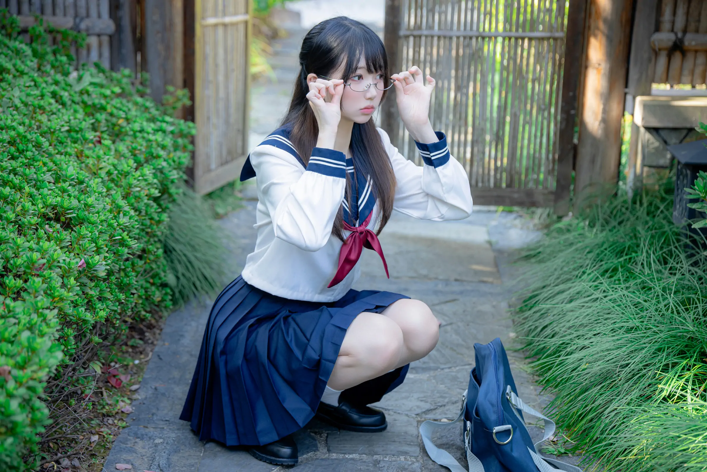 Nagisa魔物喵  真面目な委員長 Cosplay-第7张