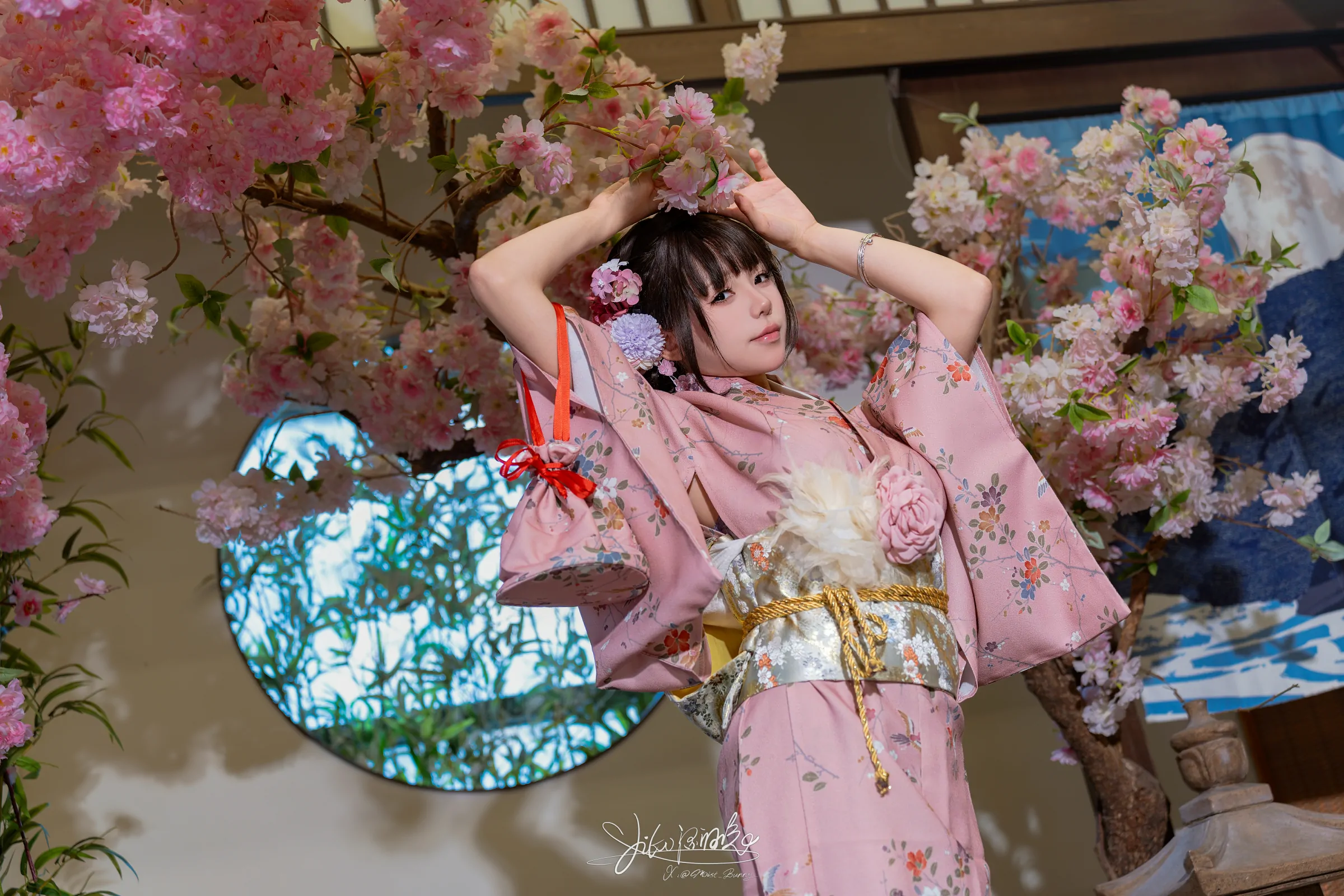 咬一口兔娘 -『温泉の女将』燕无歇 Cosplay-第4张