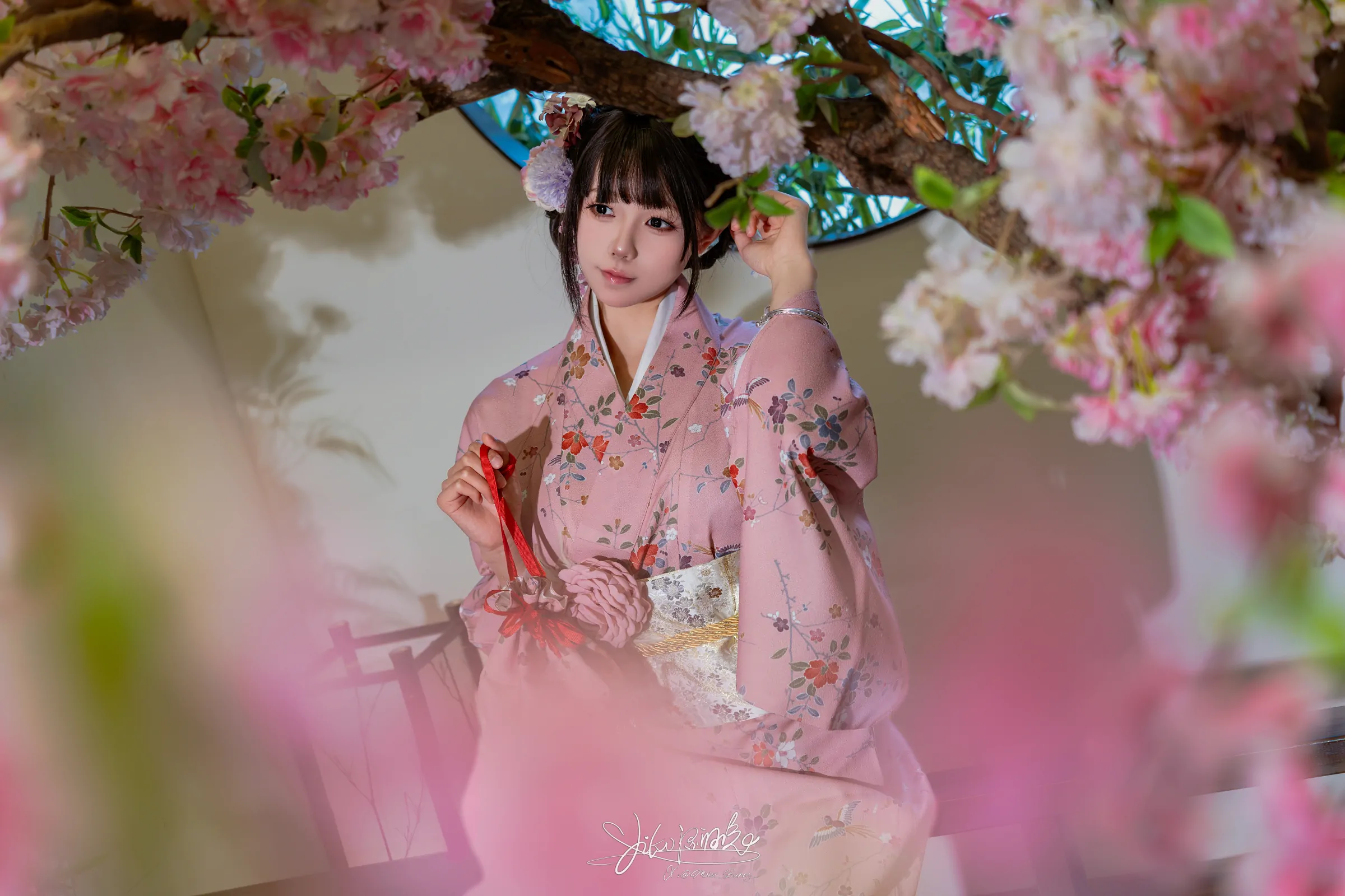 咬一口兔娘 -『温泉の女将』燕无歇 Cosplay-第6张