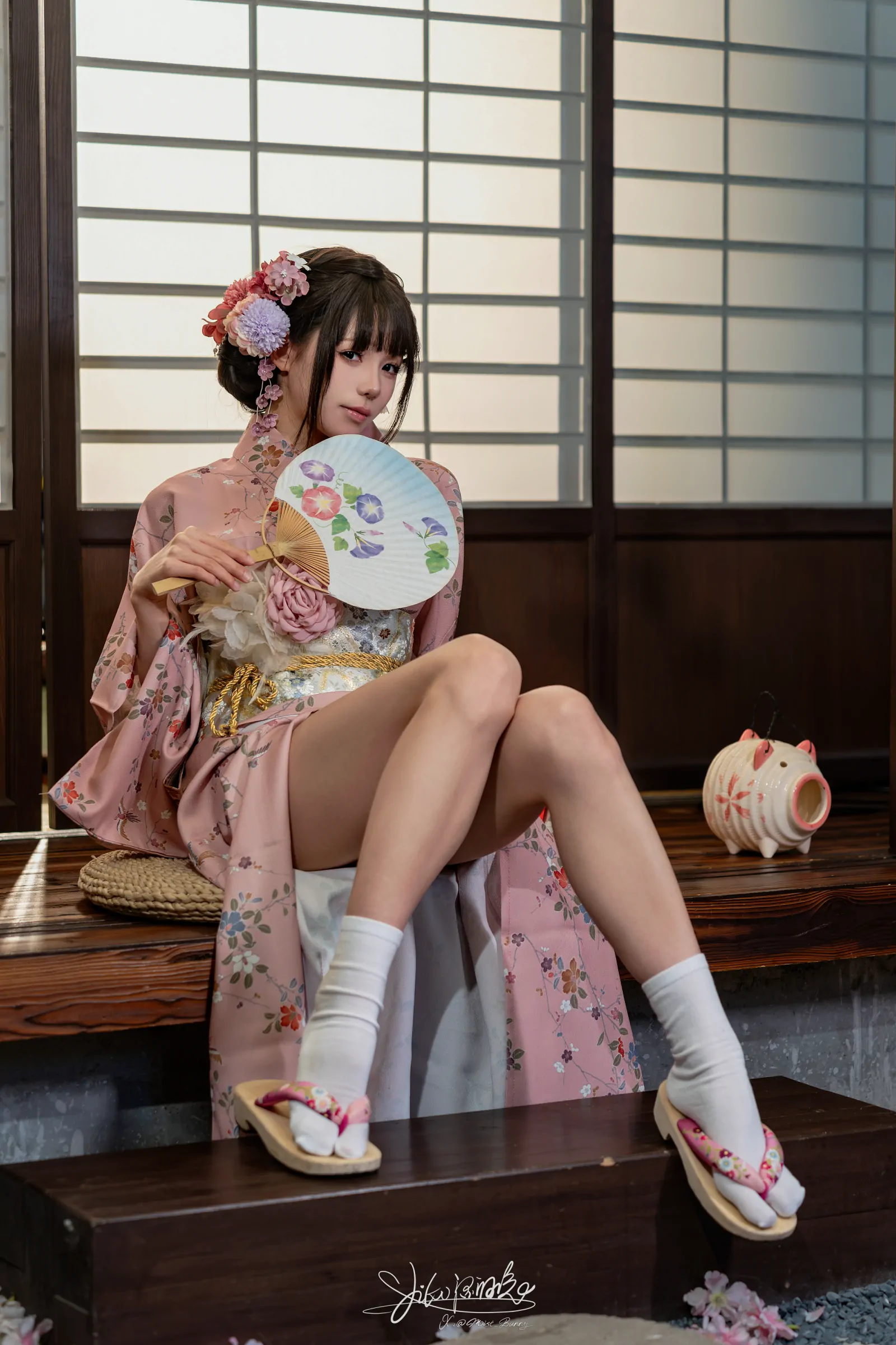 咬一口兔娘 -『温泉の女将』燕无歇 Cosplay-第9张