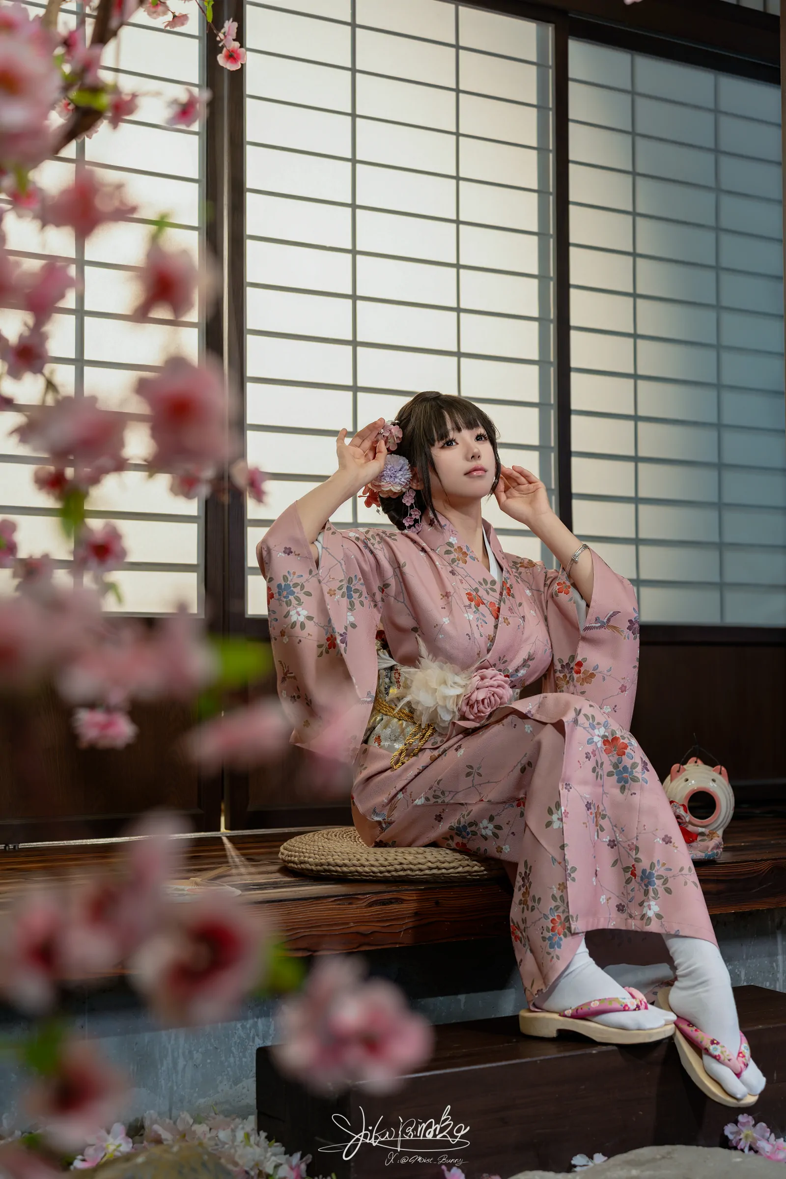 咬一口兔娘 -『温泉の女将』燕无歇 Cosplay-第7张