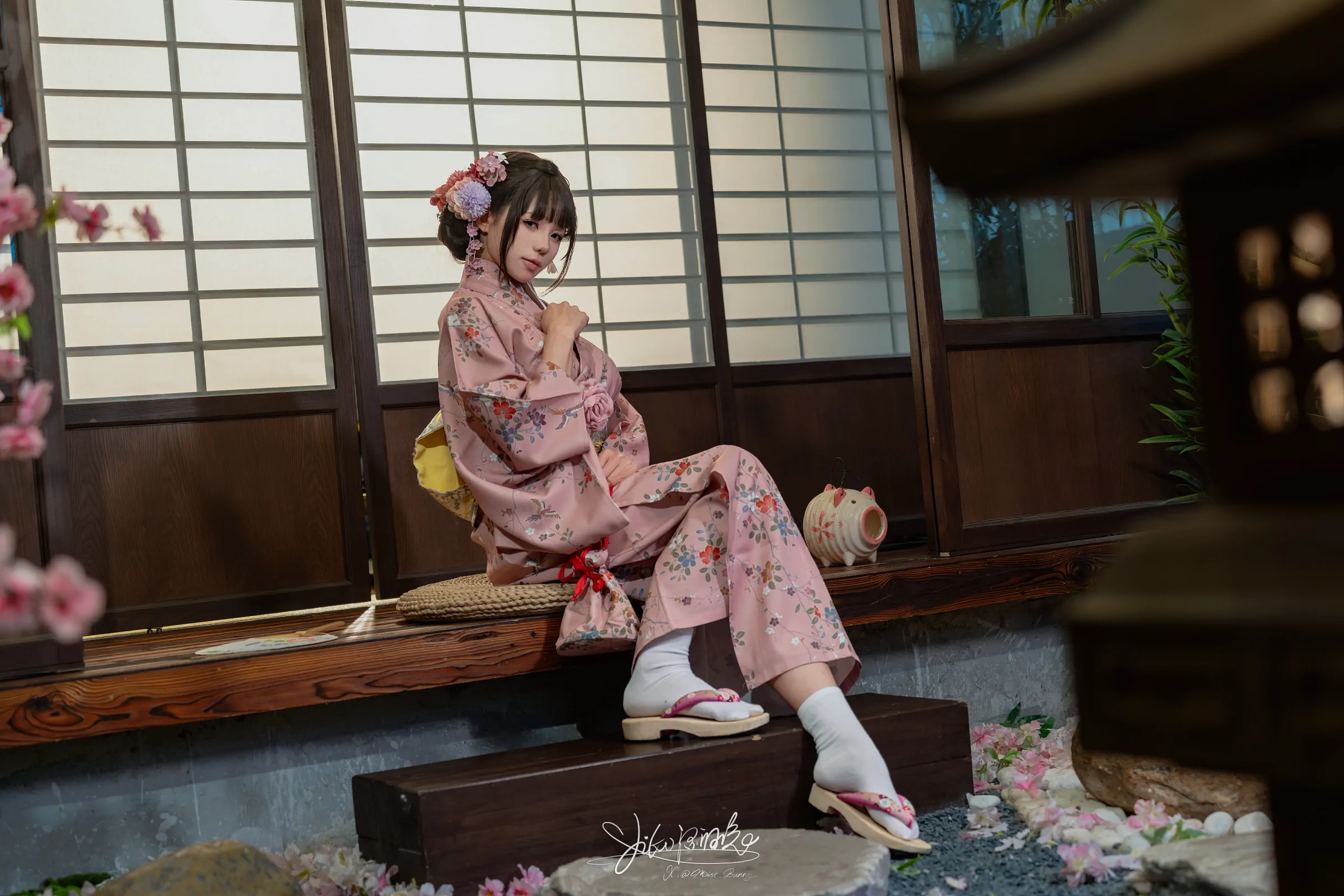 咬一口兔娘 -『温泉の女将』燕无歇 Cosplay-第8张