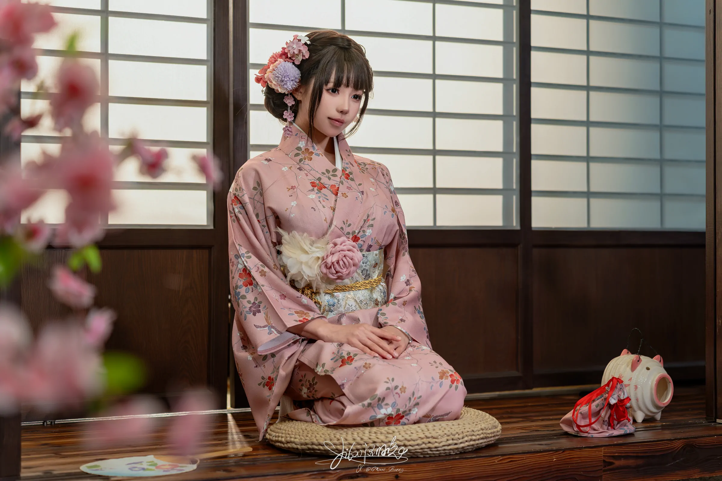 咬一口兔娘 -『温泉の女将』燕无歇 Cosplay-第12张