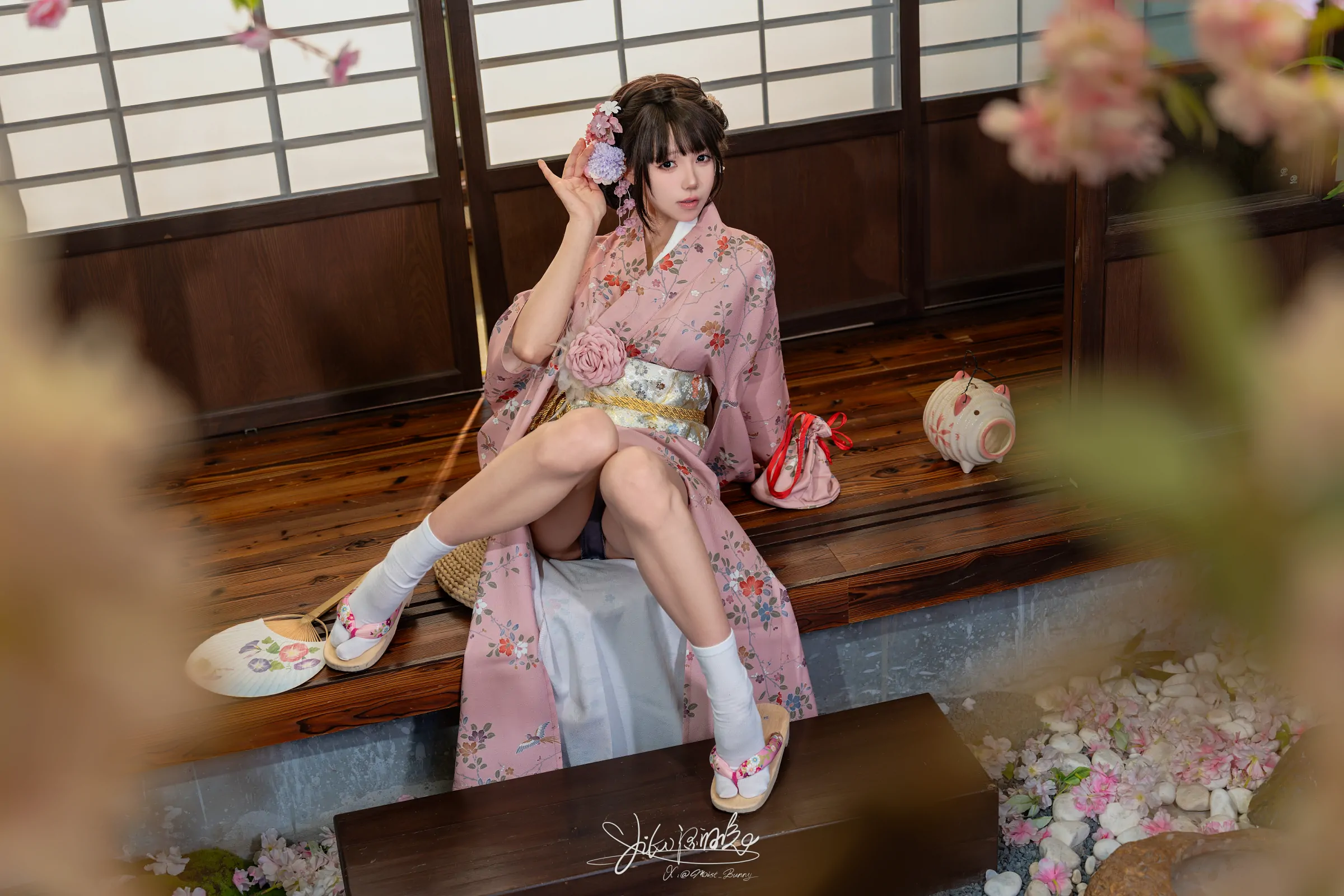 咬一口兔娘 -『温泉の女将』燕无歇 Cosplay-第10张
