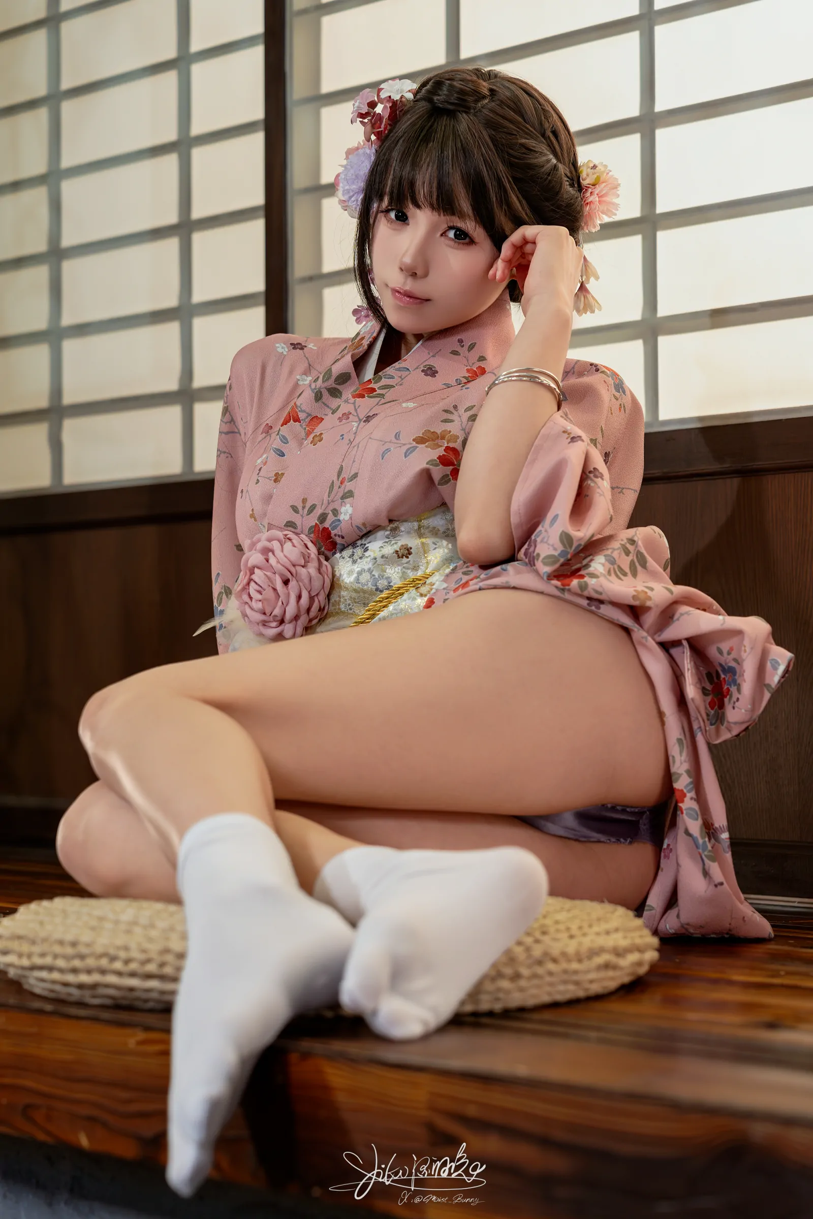 咬一口兔娘 -『温泉の女将』燕无歇 Cosplay-第15张