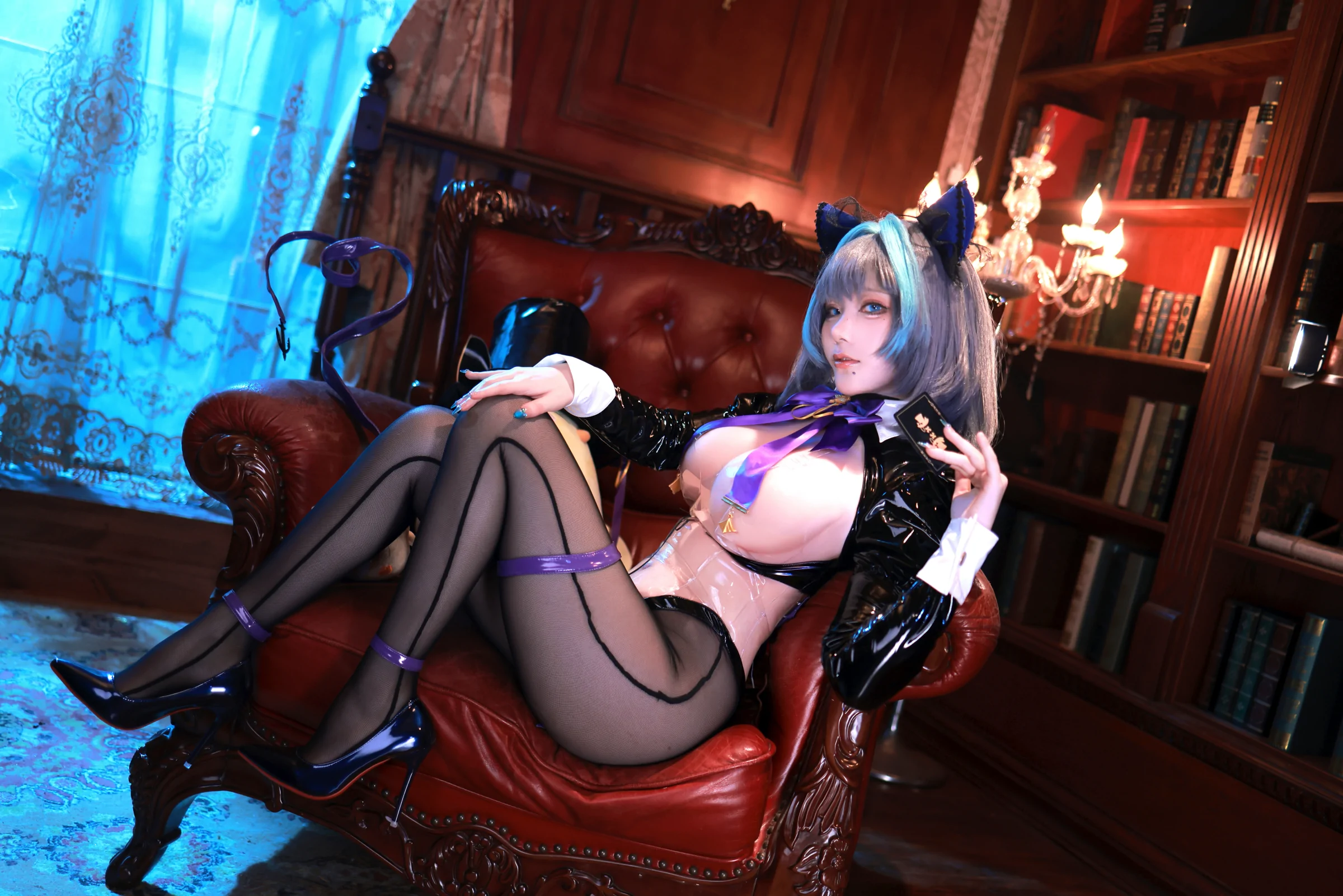 起司块wii-碧蓝航线-柴郡魔术师 Cosplay-第6张
