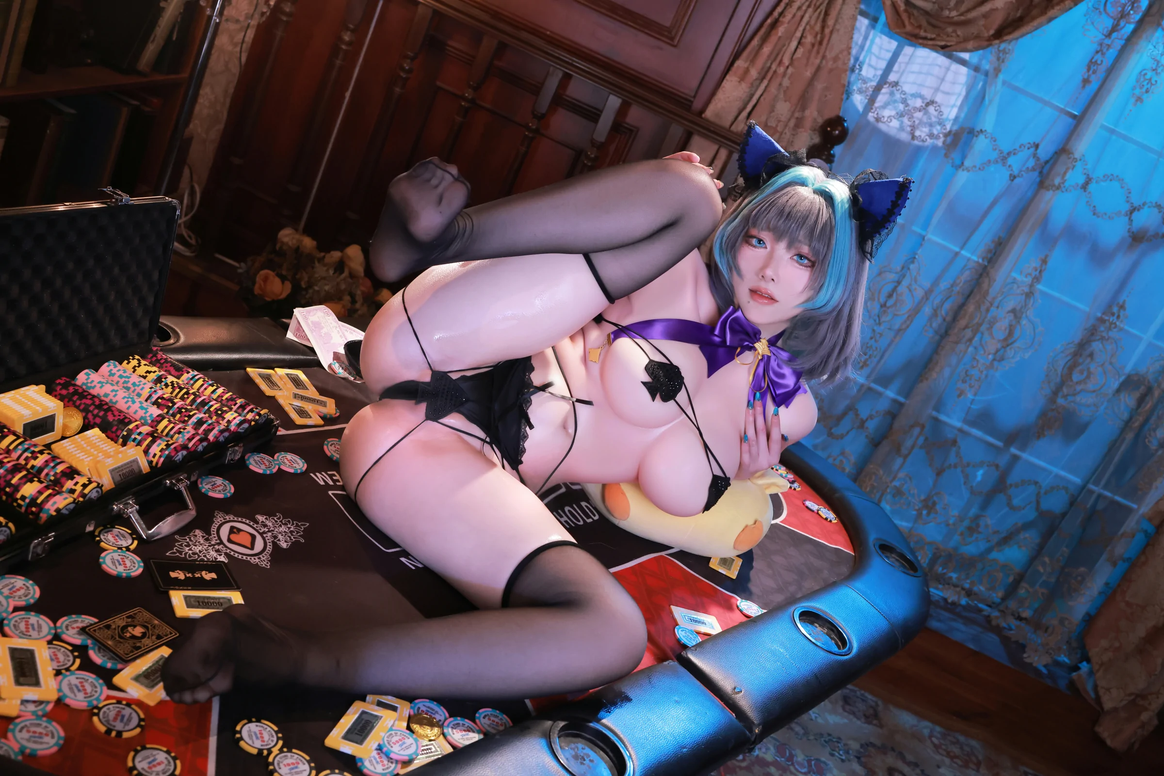 起司块wii-碧蓝航线-柴郡魔术师 Cosplay-第13张