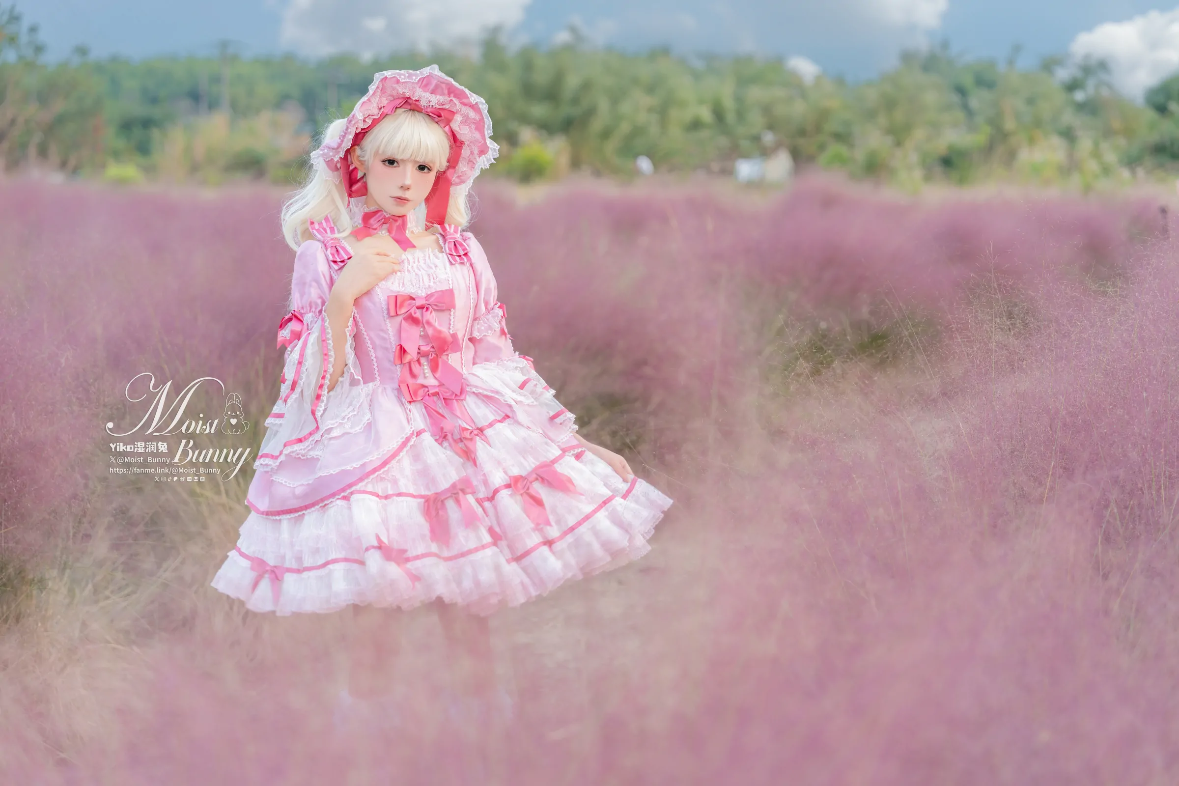 咬一口兔娘  丝绒粉黛 Cosplay-第1张