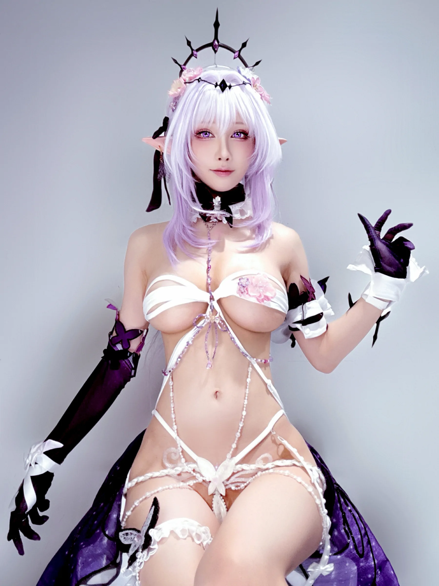 水淼aqua  六月自拍（遐蝶、卡提西娅）[45P] Cosplay-第44张