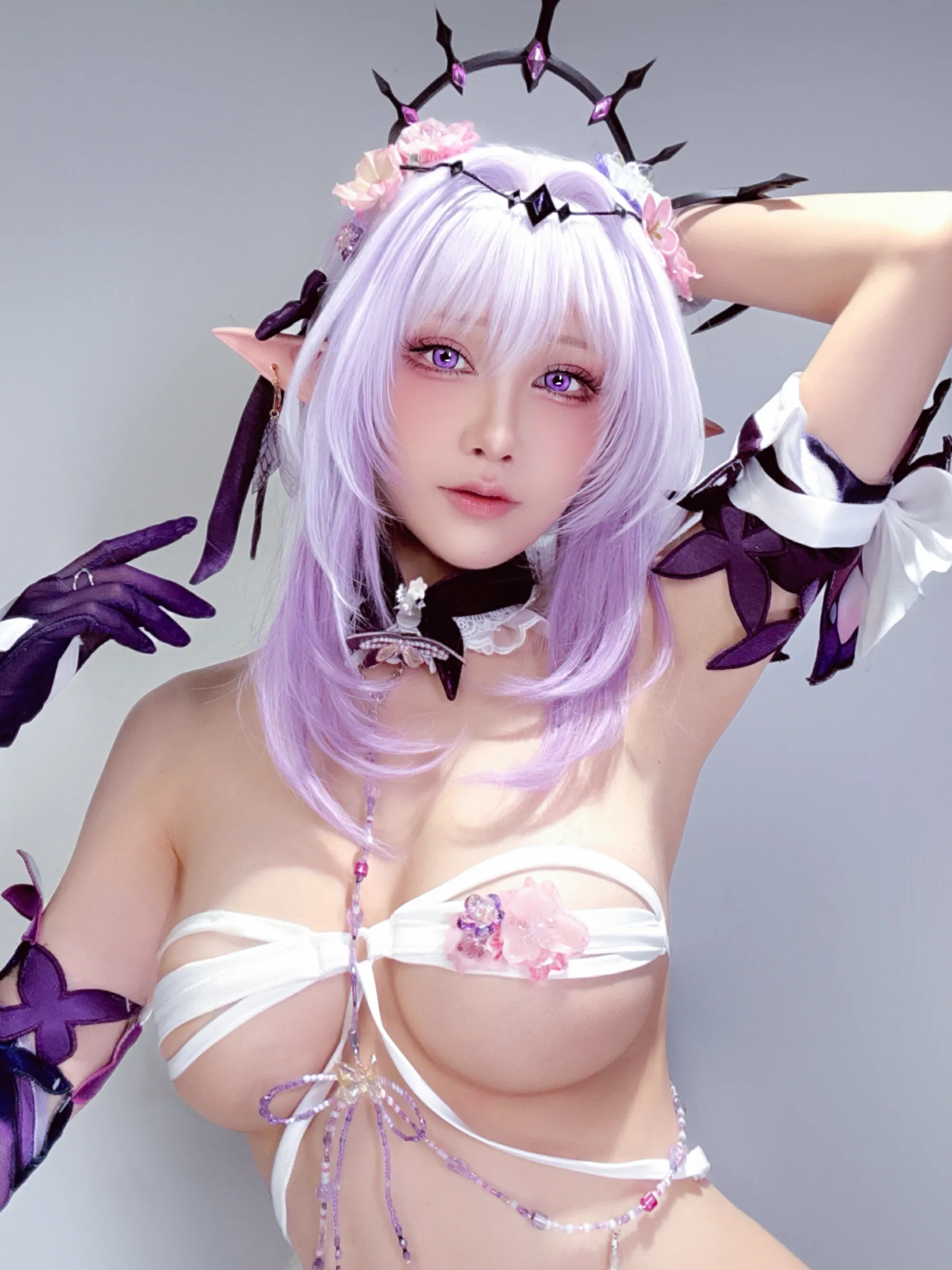 水淼aqua  六月自拍（遐蝶、卡提西娅）[45P] Cosplay-第43张