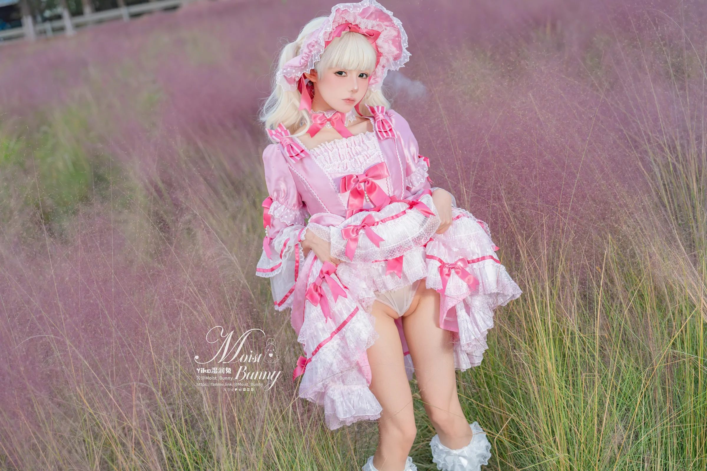 咬一口兔娘  丝绒粉黛 Cosplay-第10张