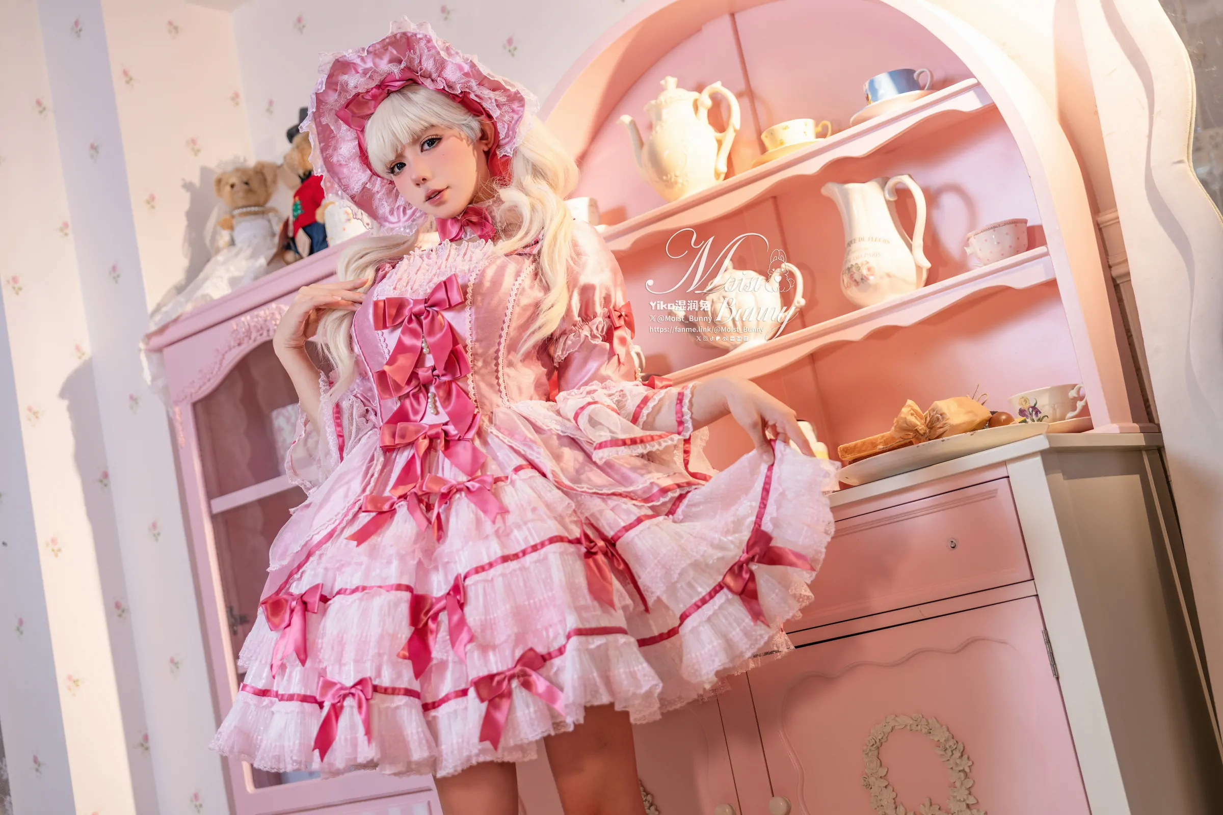 咬一口兔娘  丝绒粉黛 Cosplay-第14张