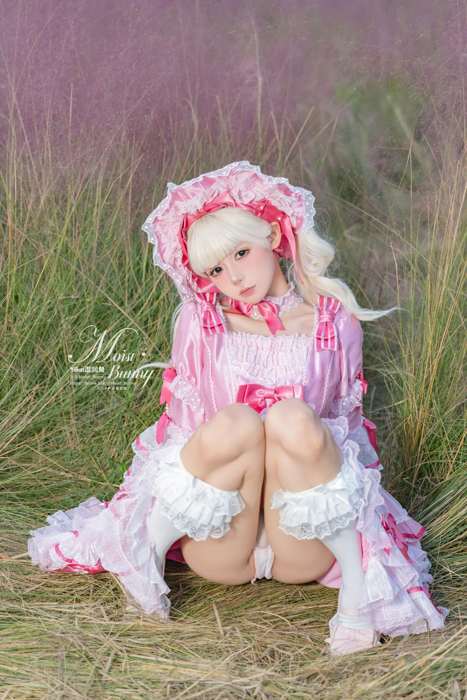 咬一口兔娘  丝绒粉黛 Cosplay-第12张