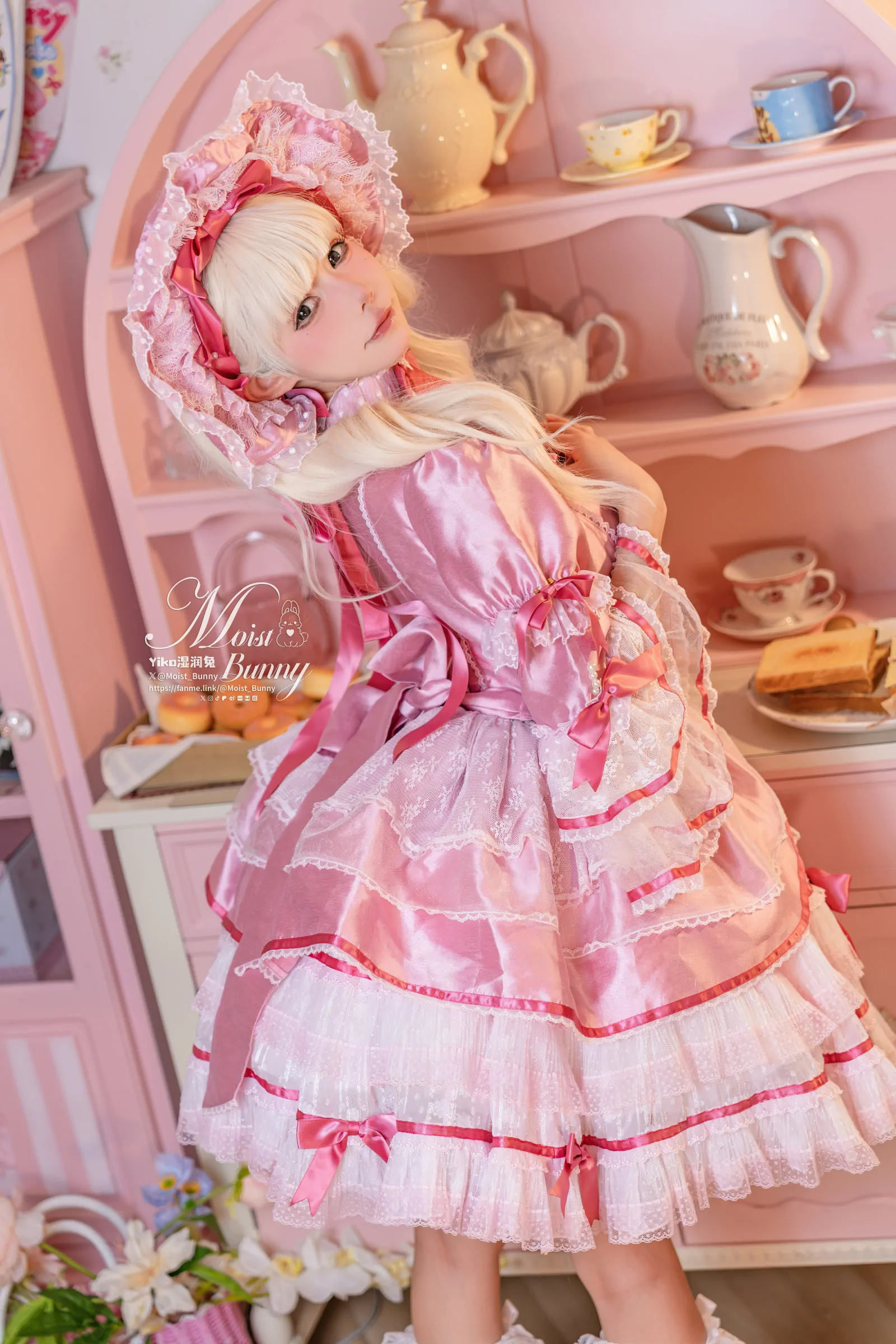 咬一口兔娘  丝绒粉黛 Cosplay-第16张