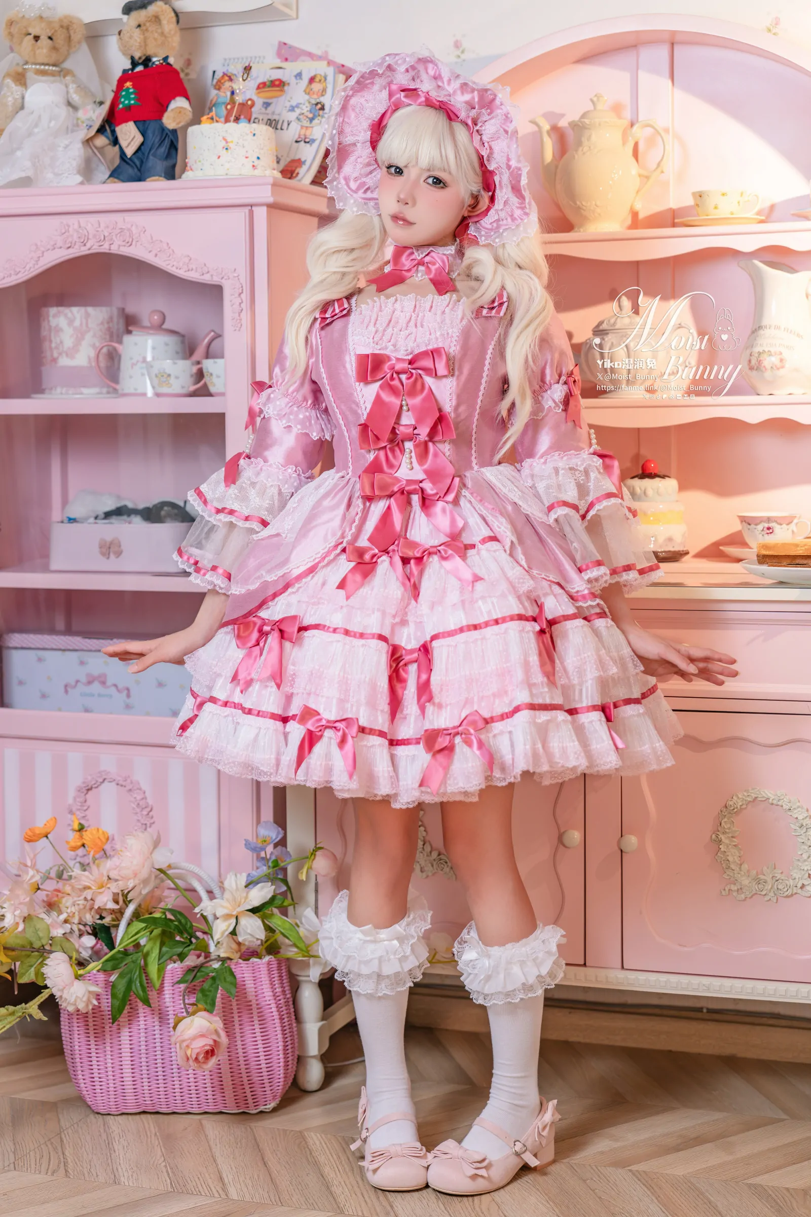 咬一口兔娘  丝绒粉黛 Cosplay-第15张