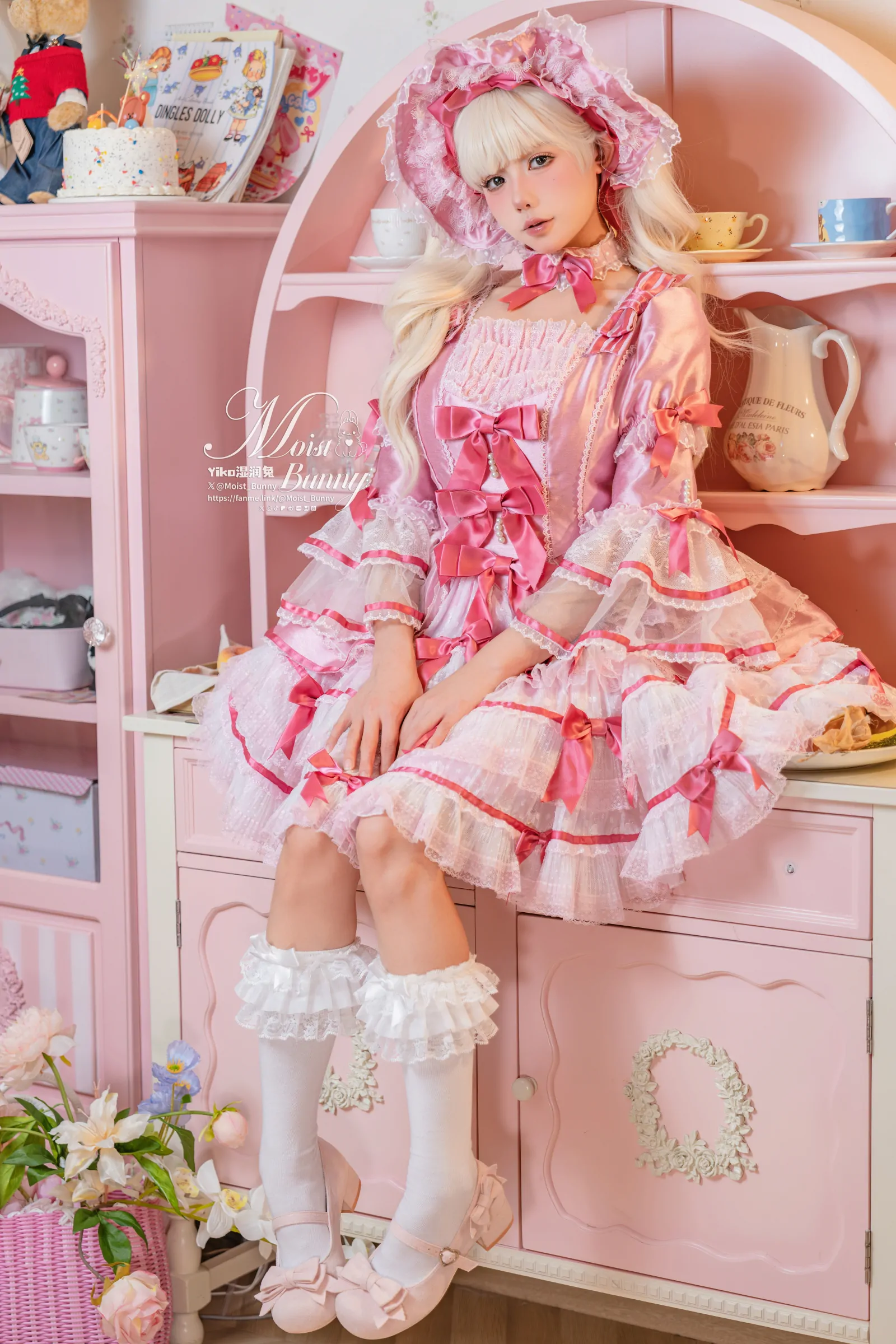 咬一口兔娘  丝绒粉黛 Cosplay-第21张