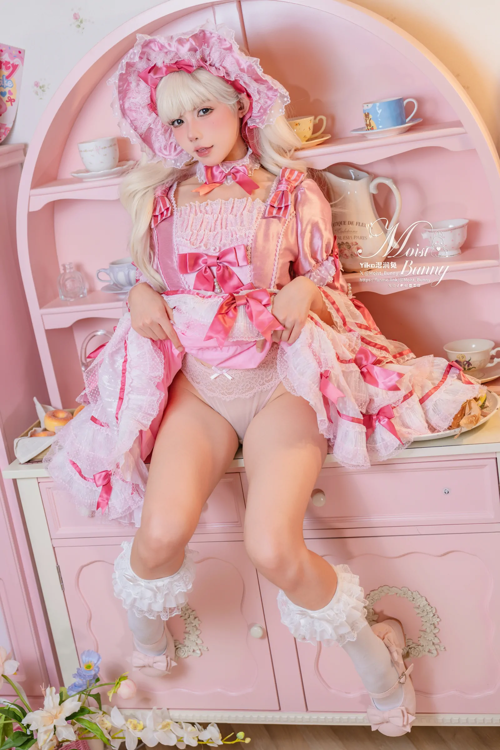 咬一口兔娘  丝绒粉黛 Cosplay-第22张