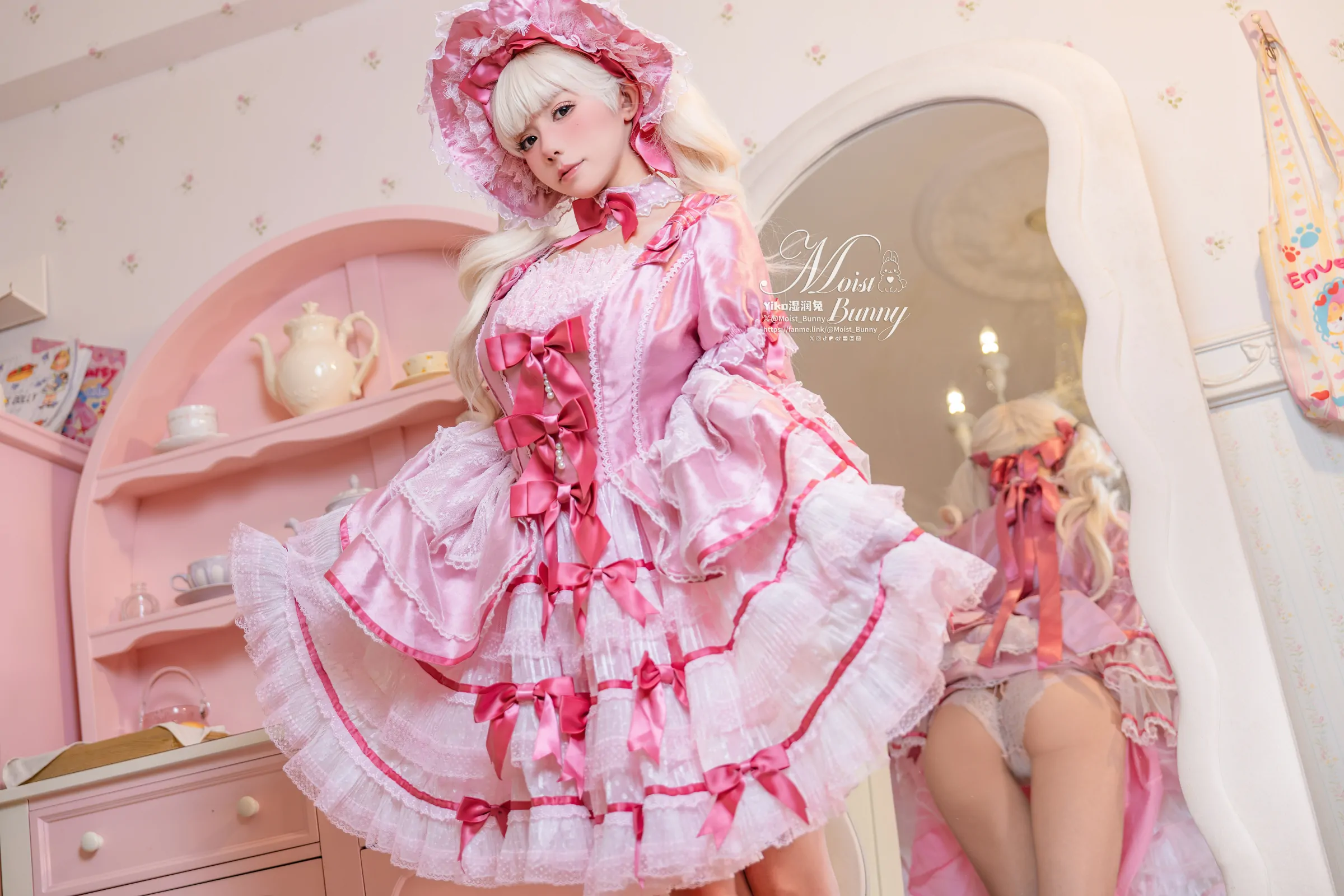 咬一口兔娘  丝绒粉黛 Cosplay-第20张
