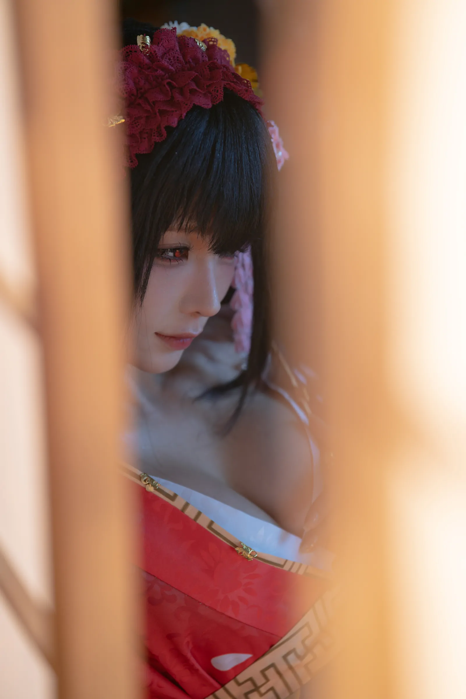 蠢沫沫  和服束缚 Cosplay-第1张