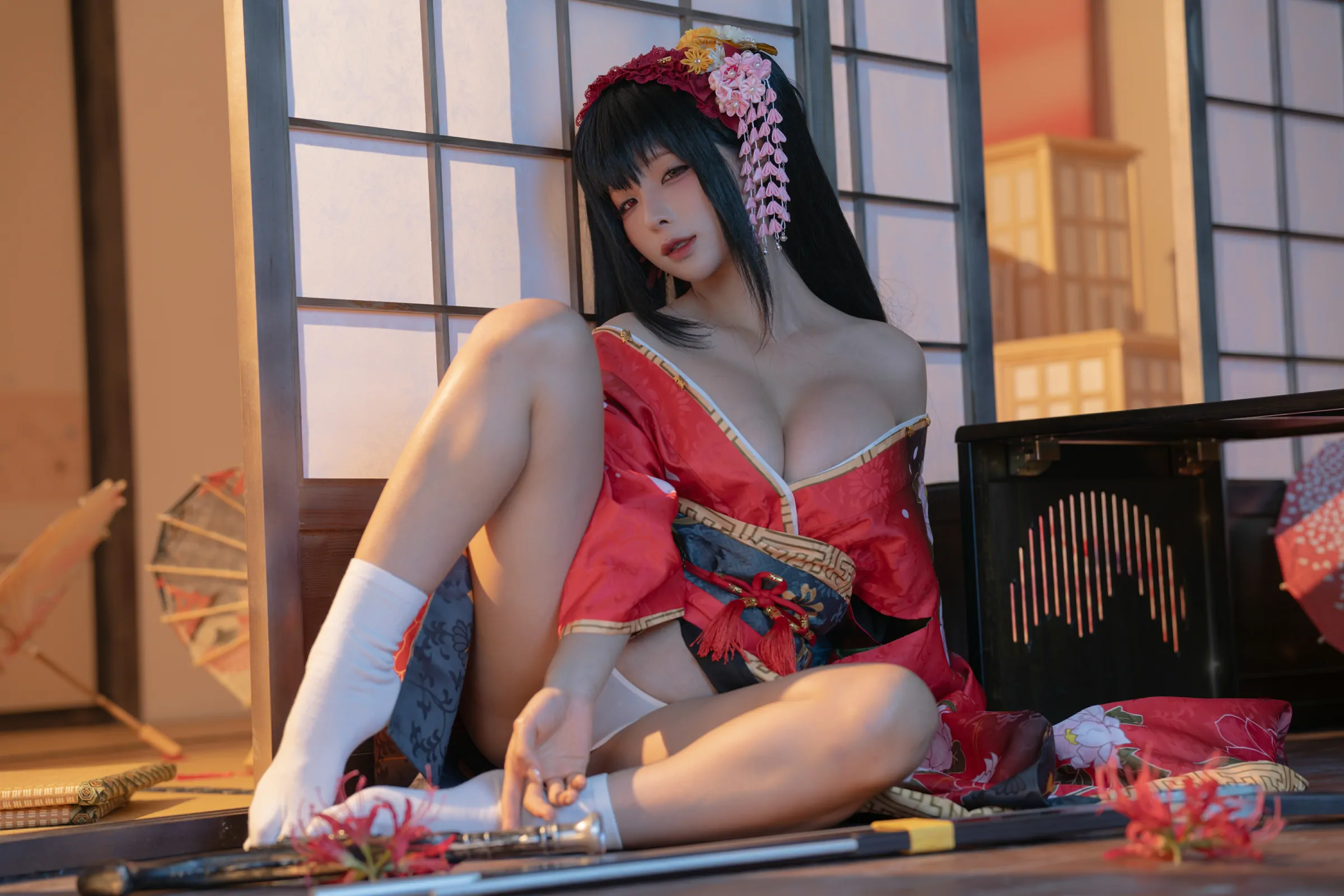 蠢沫沫  和服束缚 Cosplay-第15张