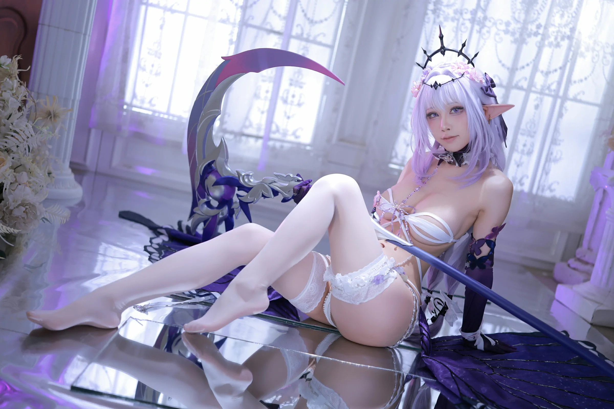 水淼Aqua  星穹铁道遐蝶 Cosplay-第3张