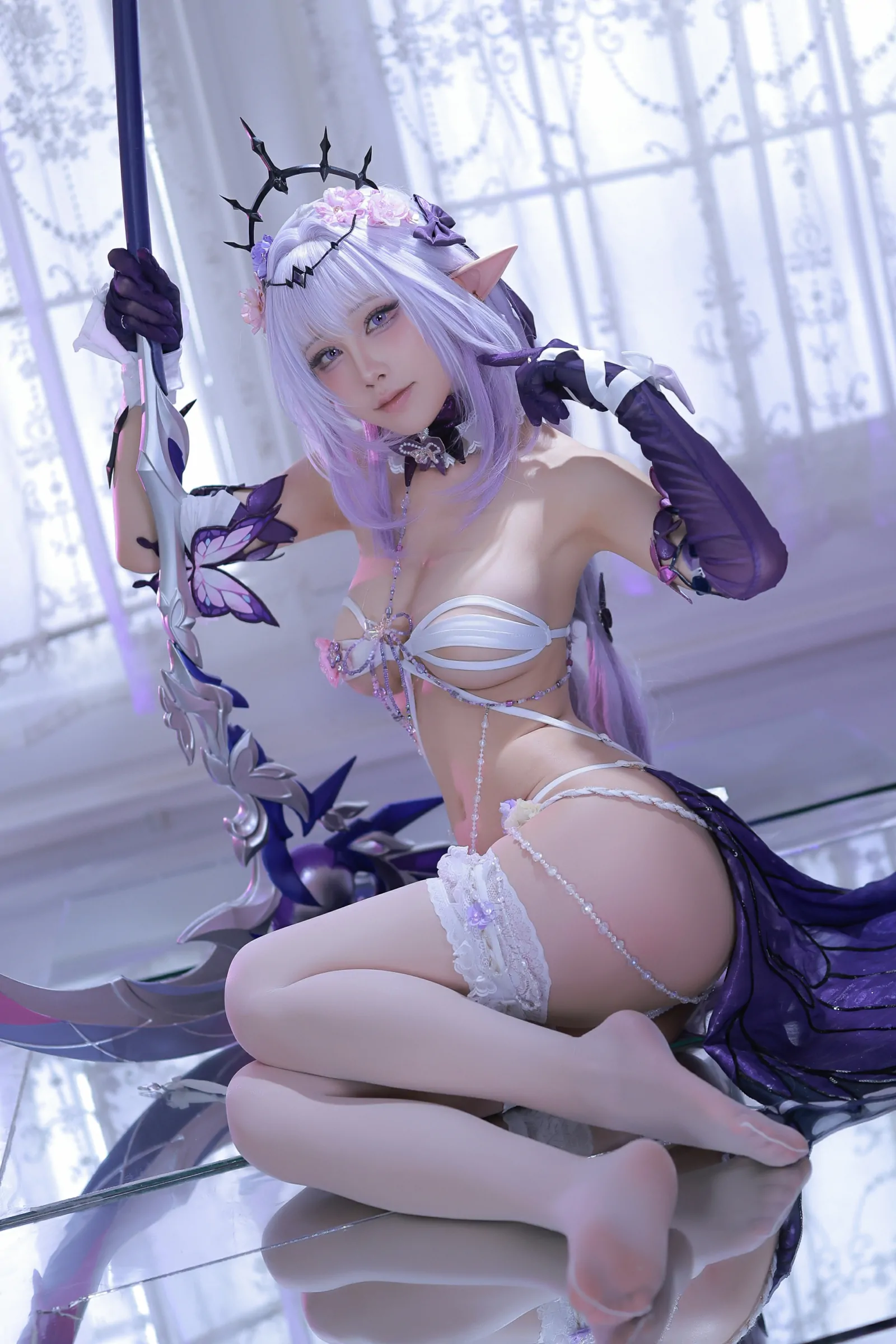 水淼Aqua  星穹铁道遐蝶 Cosplay-第5张