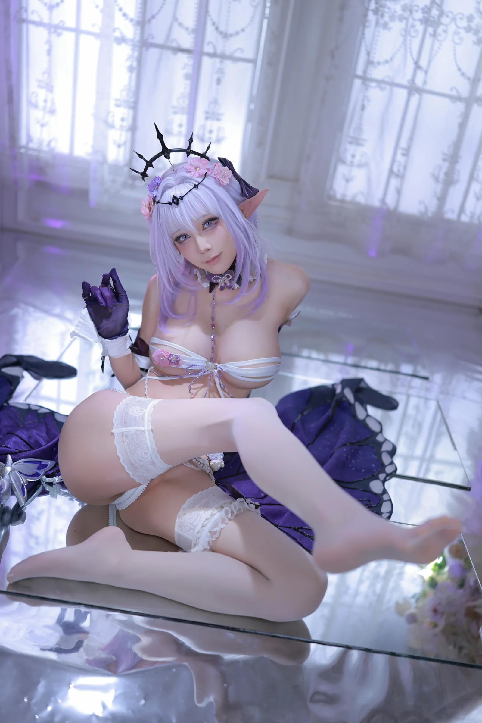 水淼Aqua  星穹铁道遐蝶 Cosplay-第10张