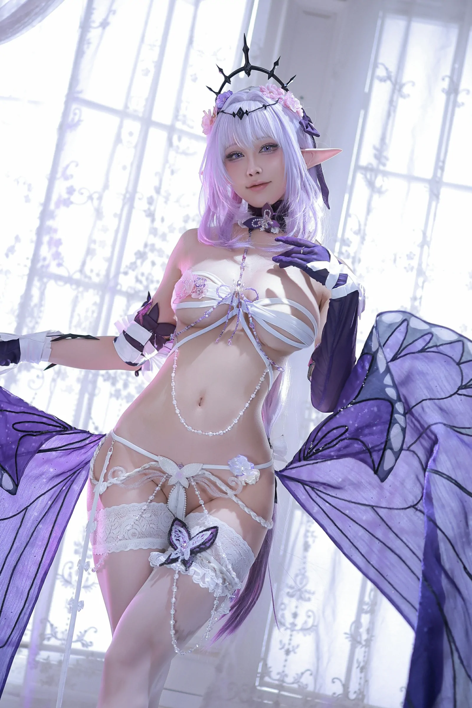 水淼Aqua  星穹铁道遐蝶 Cosplay-第66张