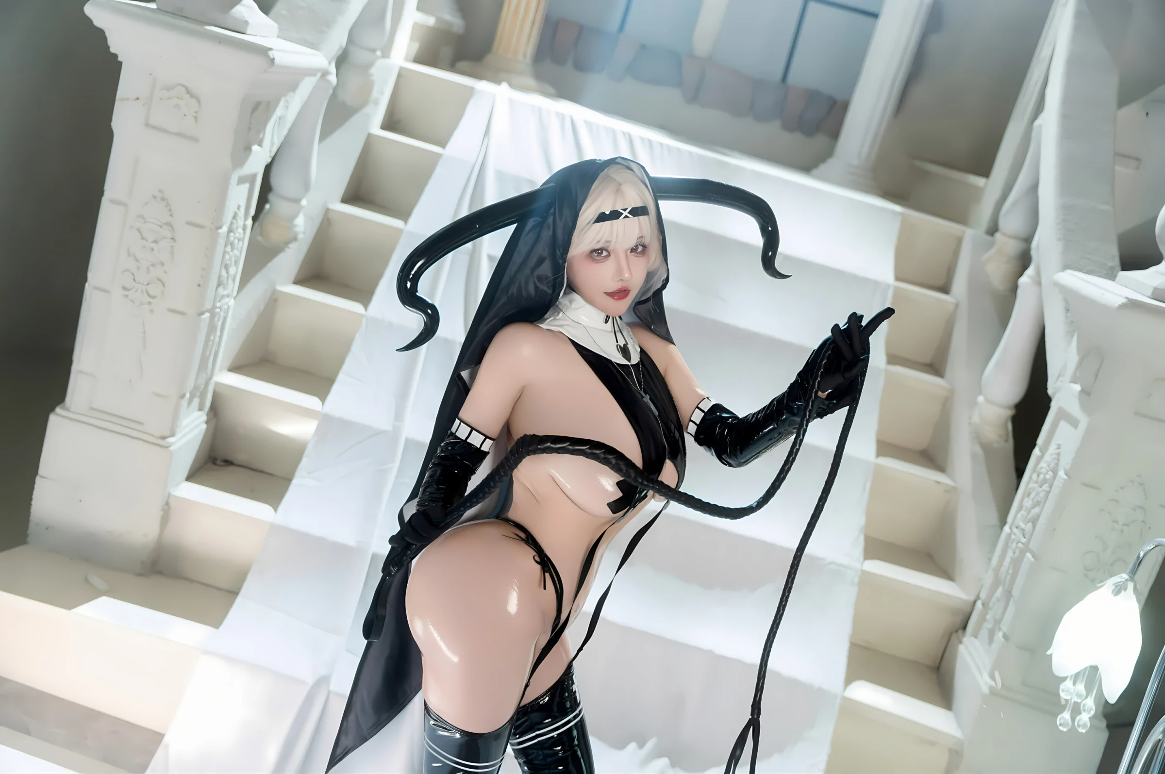 古阿扎  恶魔修女 Cosplay-第89张