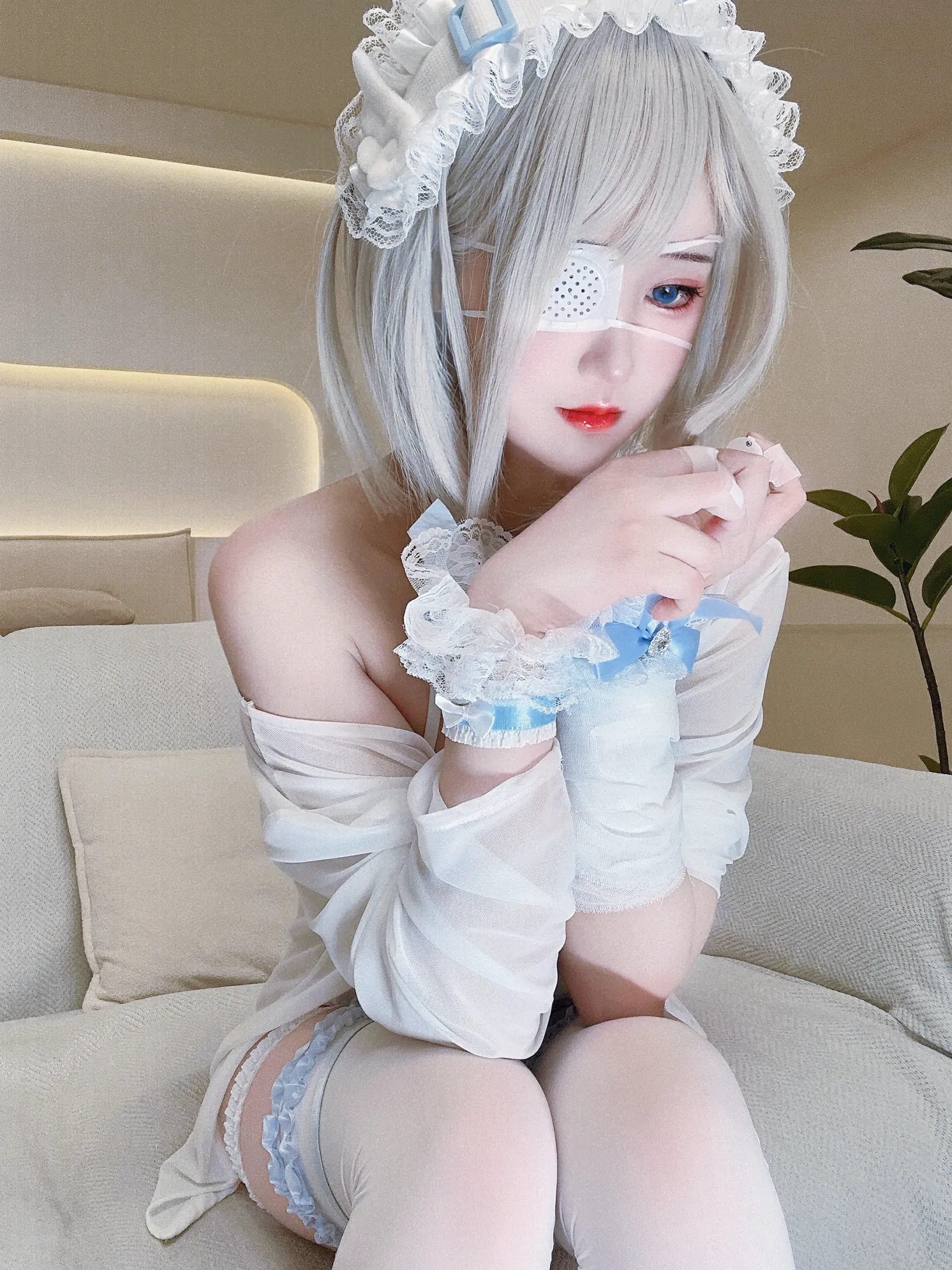 三度_69  水色猫猫系列 Cosplay-第13张